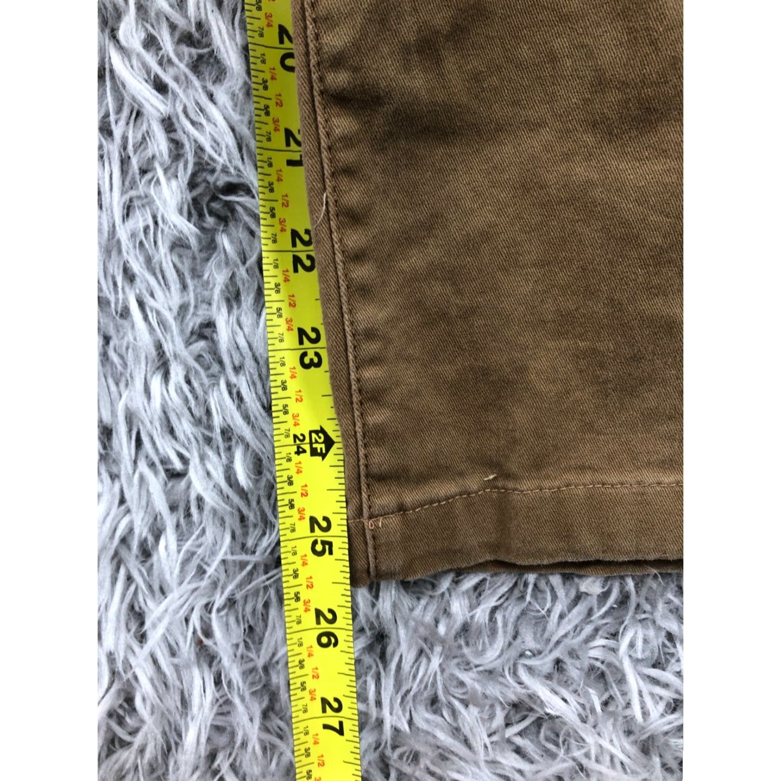 Weatherproof Goodfellow Hennepin Chino Pants Mens 34x28 Beige Medium Wash Chino Pockets Logo 5-Pocket Straight Leg Casual Travel Summer Fall Spring Winter Size US 34 / EU 50 - 3 Thumbnail