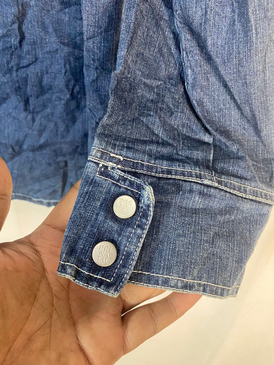 Other Pre natal distressed denim zipper jacket Size US M / EU 48-50 / 2 - 10 Thumbnail