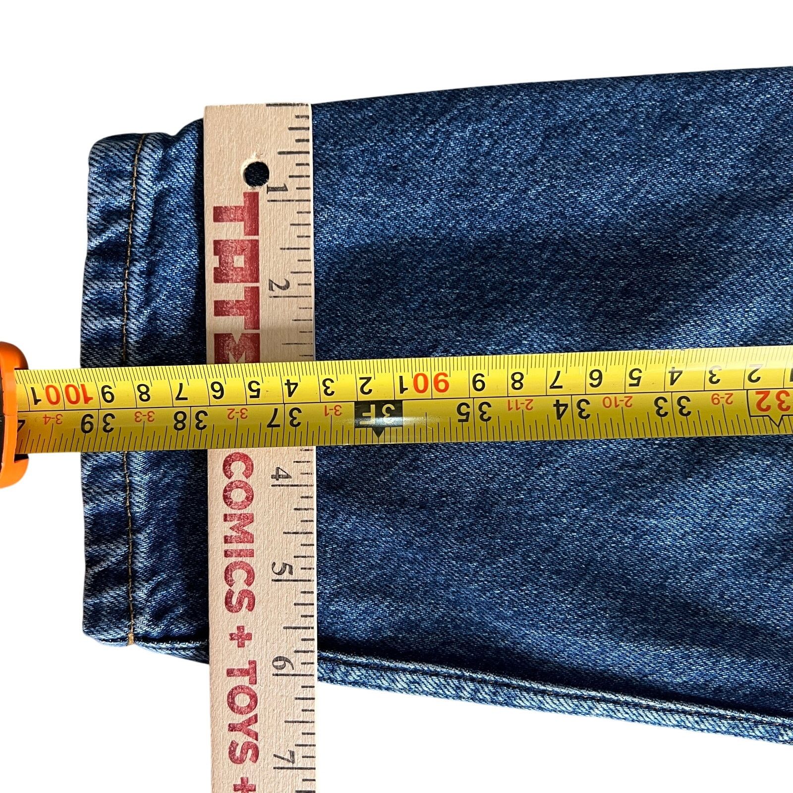 Bdg BDG High Rise Mom Jeans Blue Denim W29 L32 Tapered Leg Size 29" - 7 Thumbnail