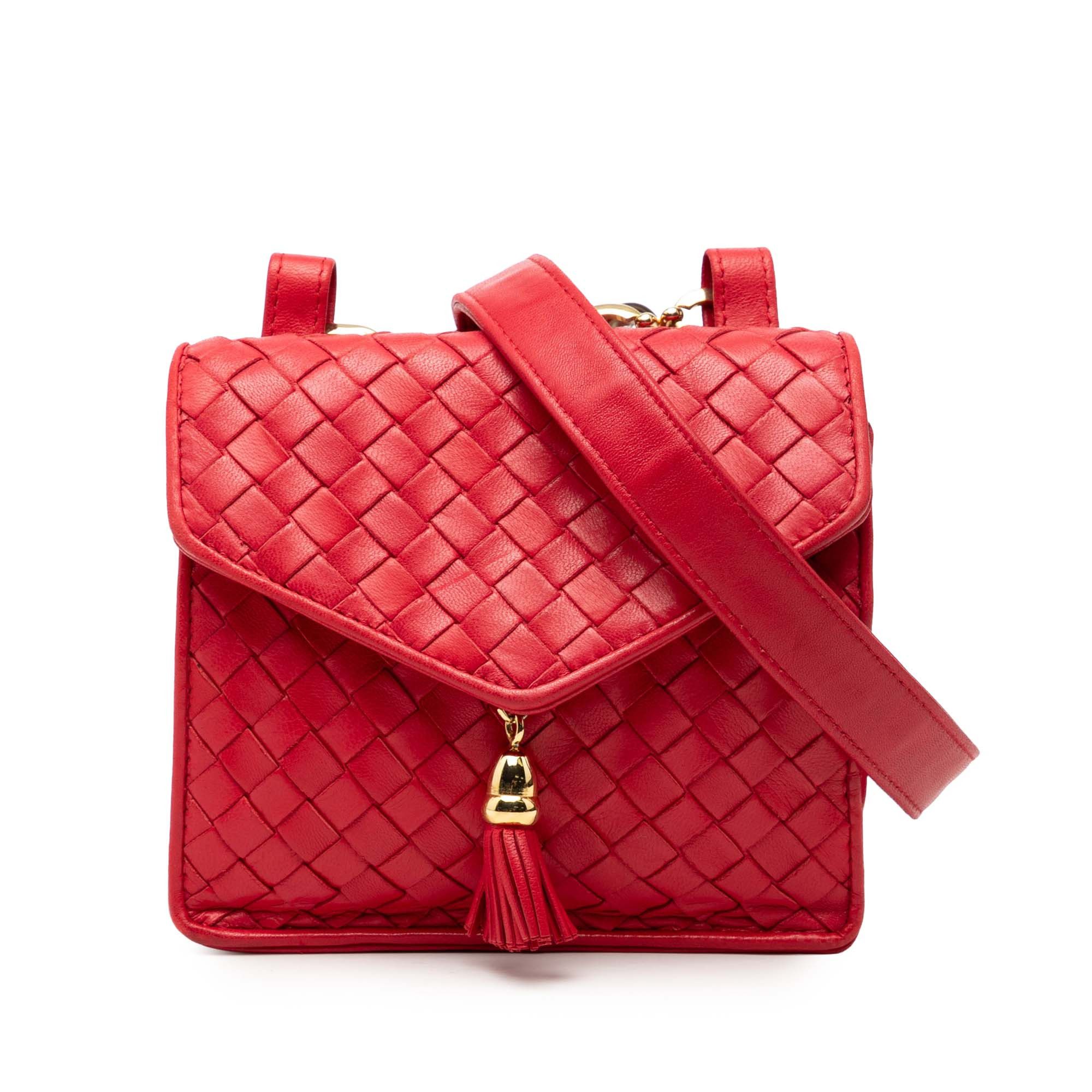 Bottega Veneta Bottega Veneta Nappa Intrecciato Tassel Shoulder Bag Size ONE SIZE - 1 Thumbnail