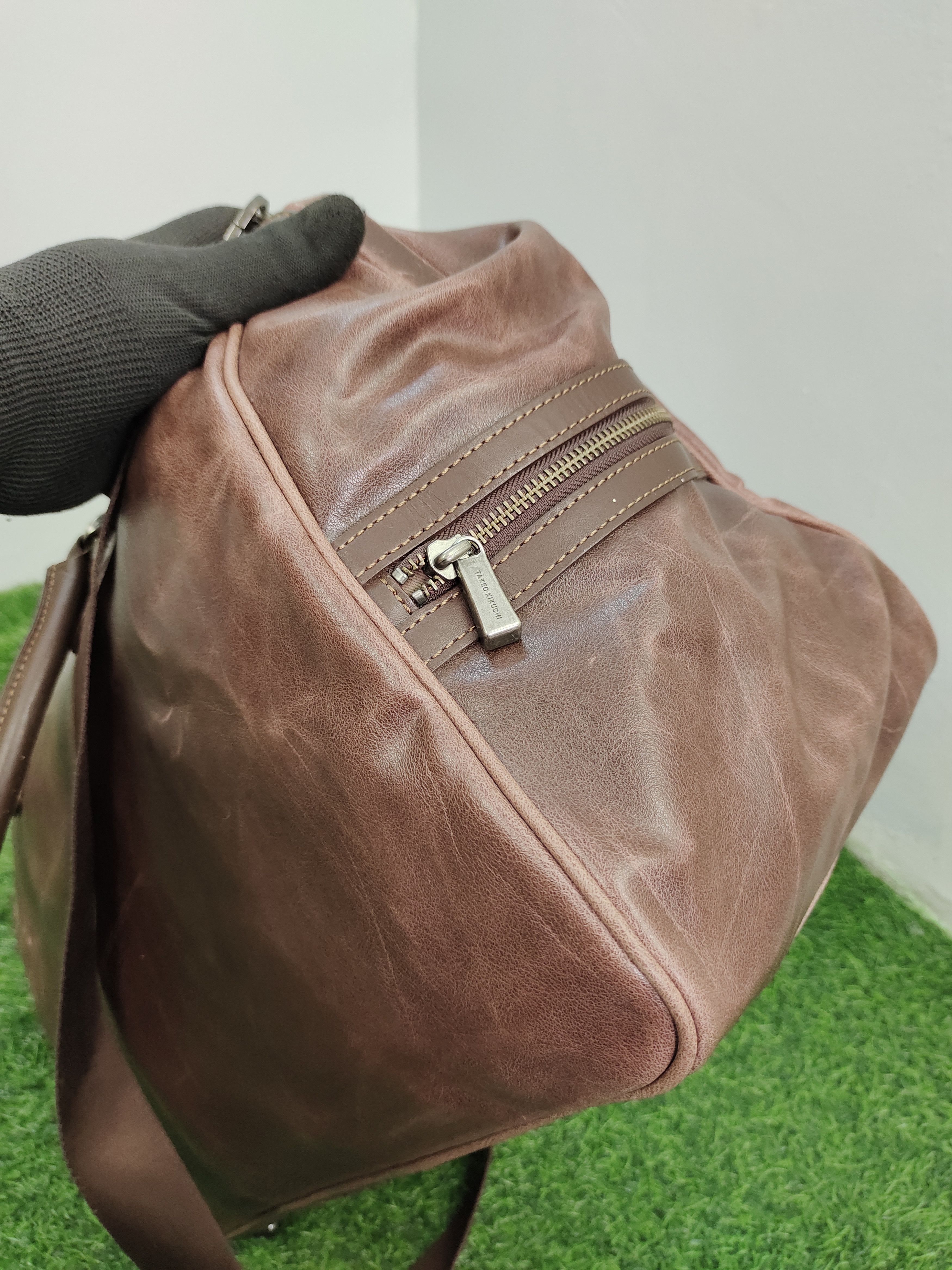 Takeo Kikuchi Vintage Takeo Kikuchi Distress Patina Leather Doctor Bag Size ONE SIZE - 9 Thumbnail