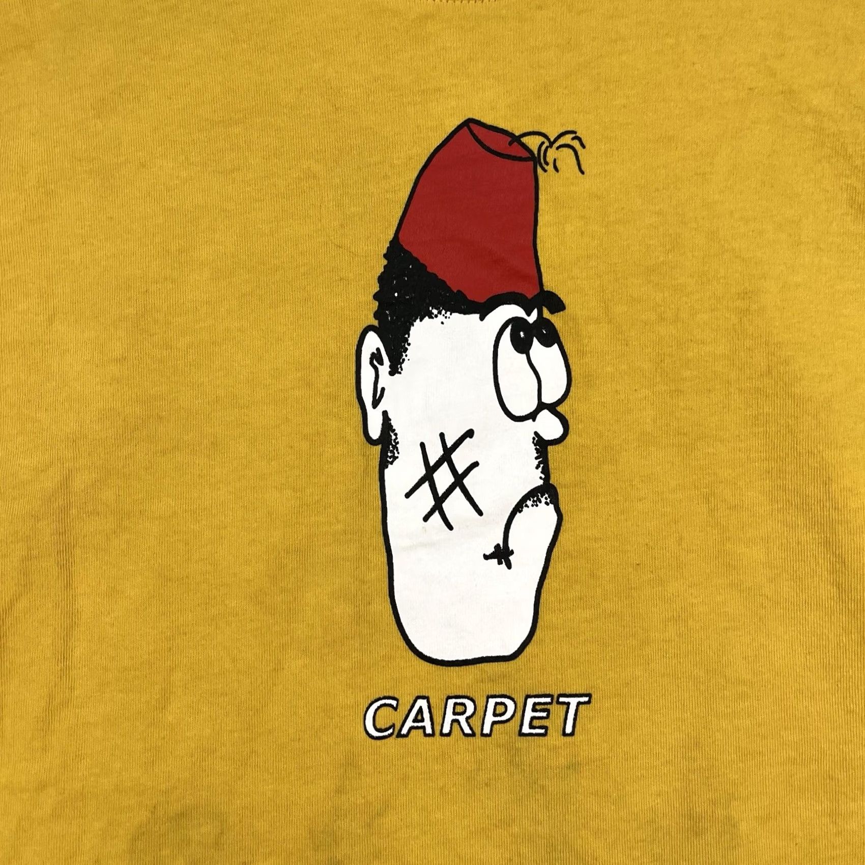 Carpet Company Carpet Company Moroccan Mens L Graphic T Shirt Yellow Streetwear Size US L / EU 52-54 / 3 - 2 Thumbnail
