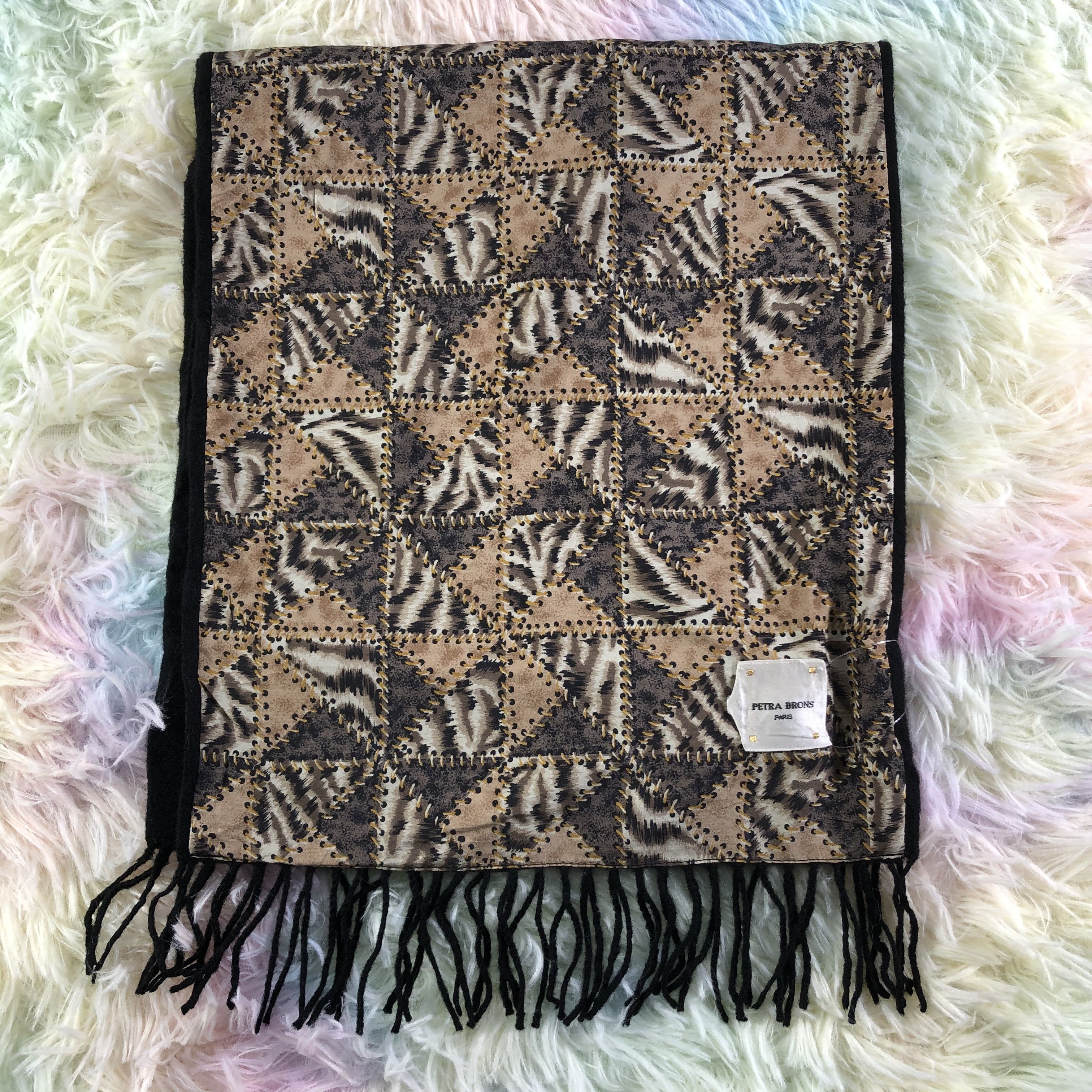 Vintage Petra Brons Scarf / Muffler / Neckwear - KM389 Size ONE SIZE - 2 Thumbnail