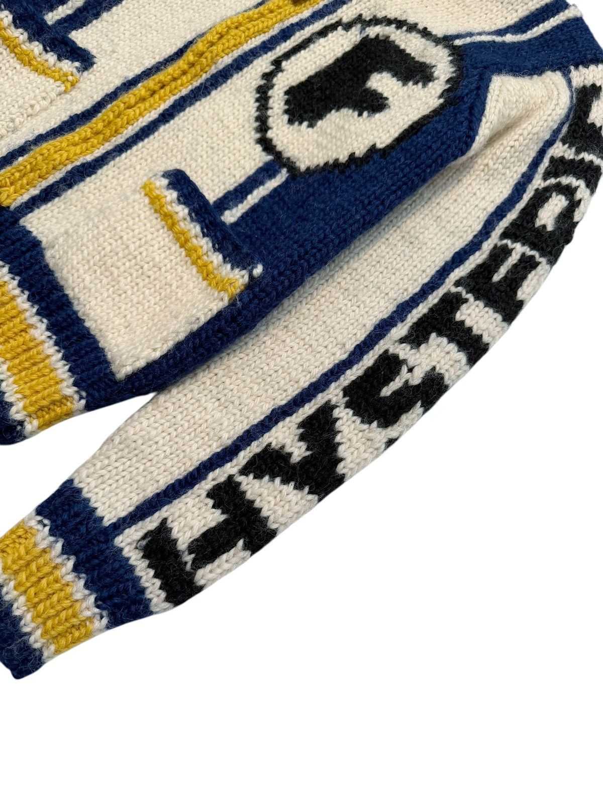 Hysteric Glamour 1990’s Fuck It! Cowichan Zip Cardigan Sweater Size US M / EU 48-50 / 2 - 6 Thumbnail