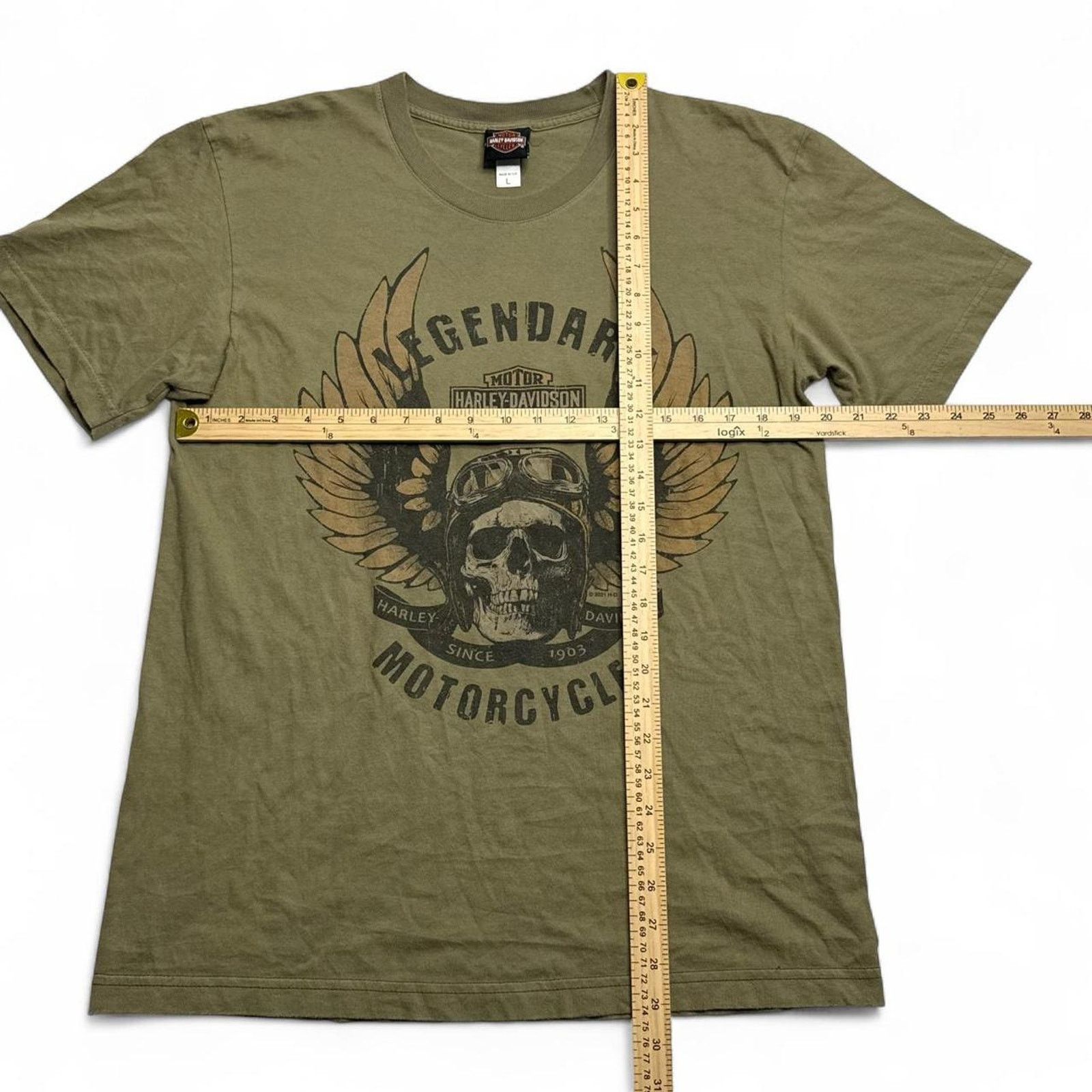 Harley Davidson San Jacinto Harley Davidson Pasadena TX Skull Tee Size Large Size US L / EU 52-54 / 3 - 5 Thumbnail