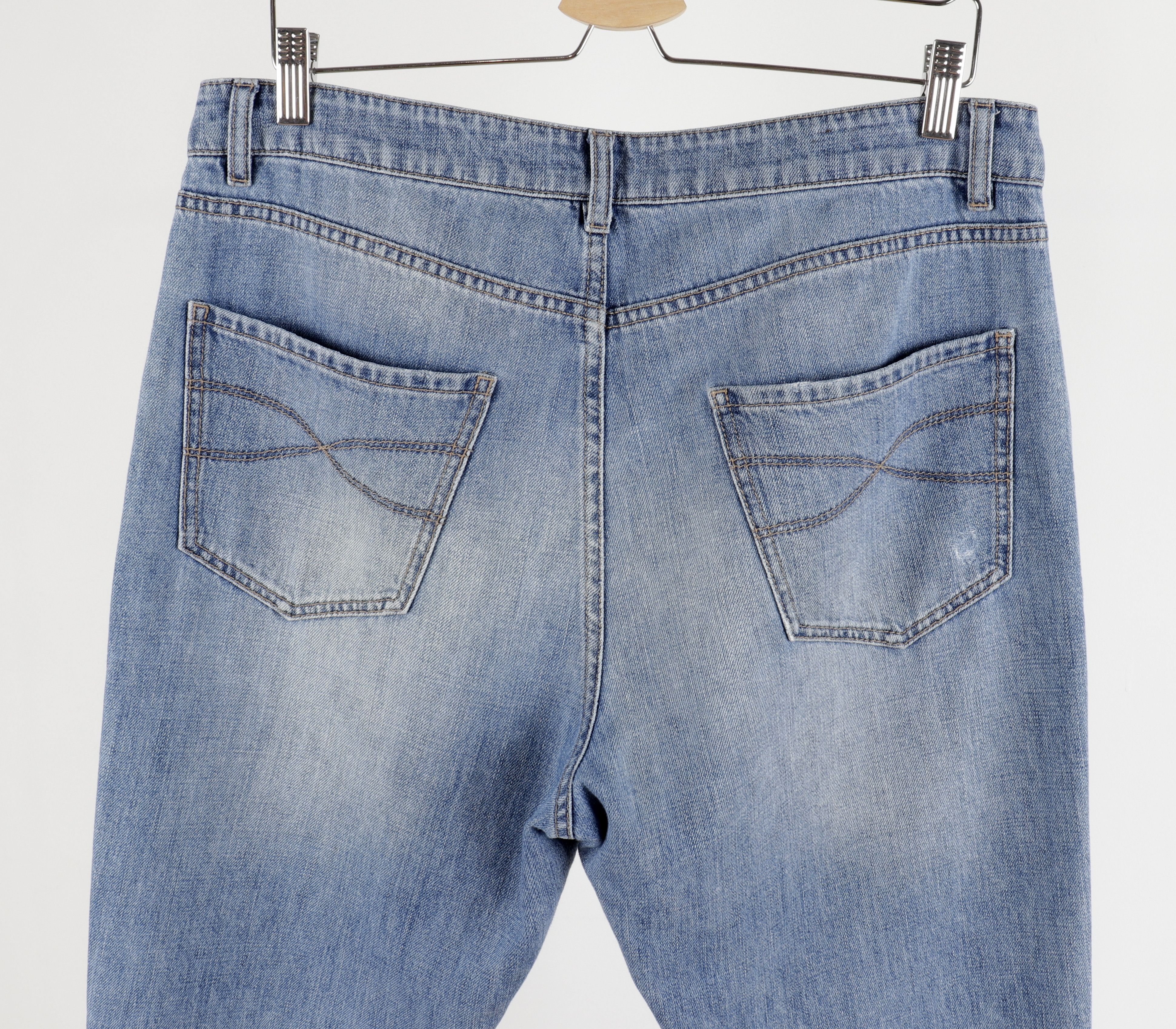 Brunello Cucinelli BRUNELLO CUCINELLI Size IT48 Distressed Blue Denim Jeans Size US 32 / EU 48 - 8 Thumbnail