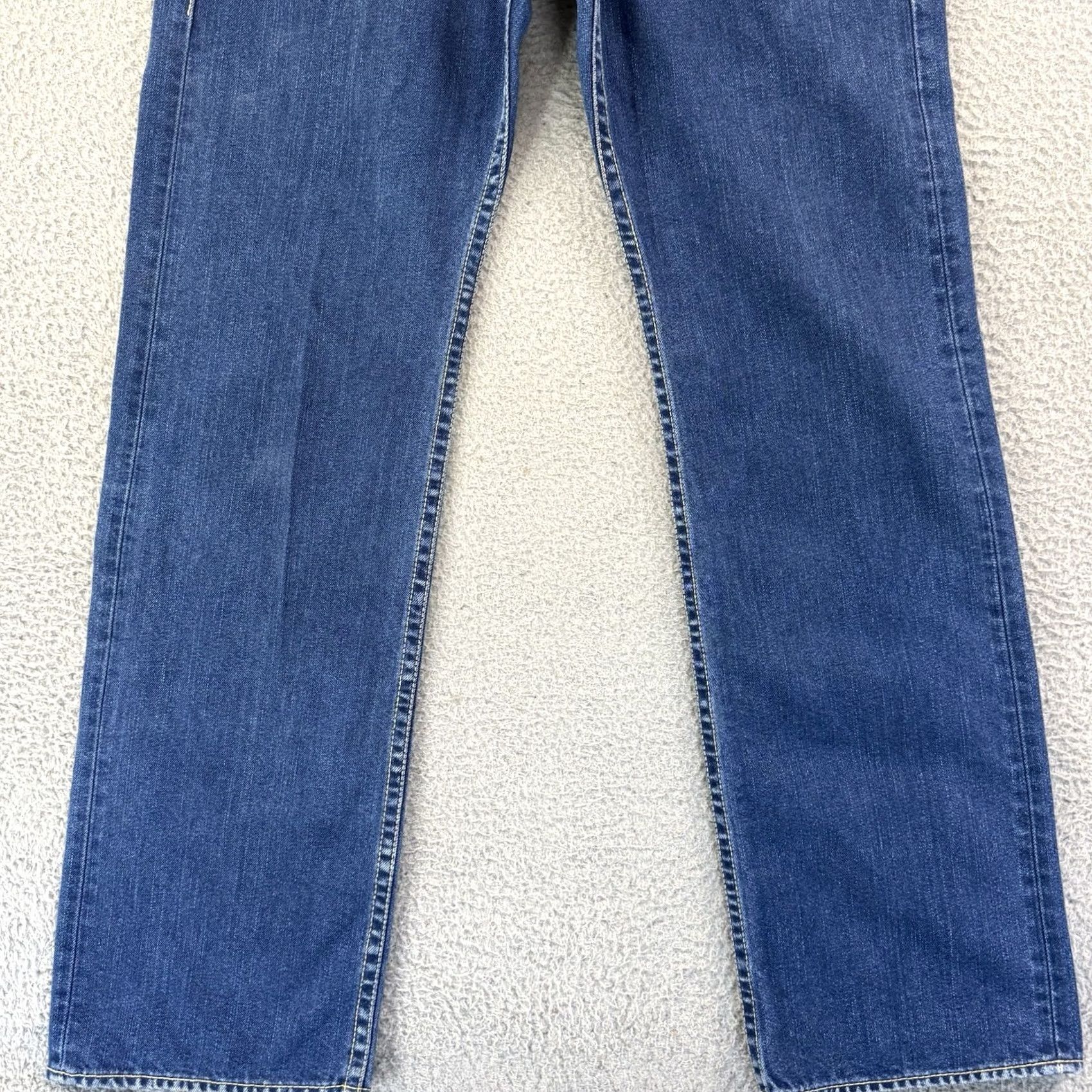 Levi's VINTAGE Levi's Jeans Iconic Straight Denim Button Fly 33x34 Mens Blue 5-Pocket Y2K Regular Pants Size US 33 - 2 Thumbnail