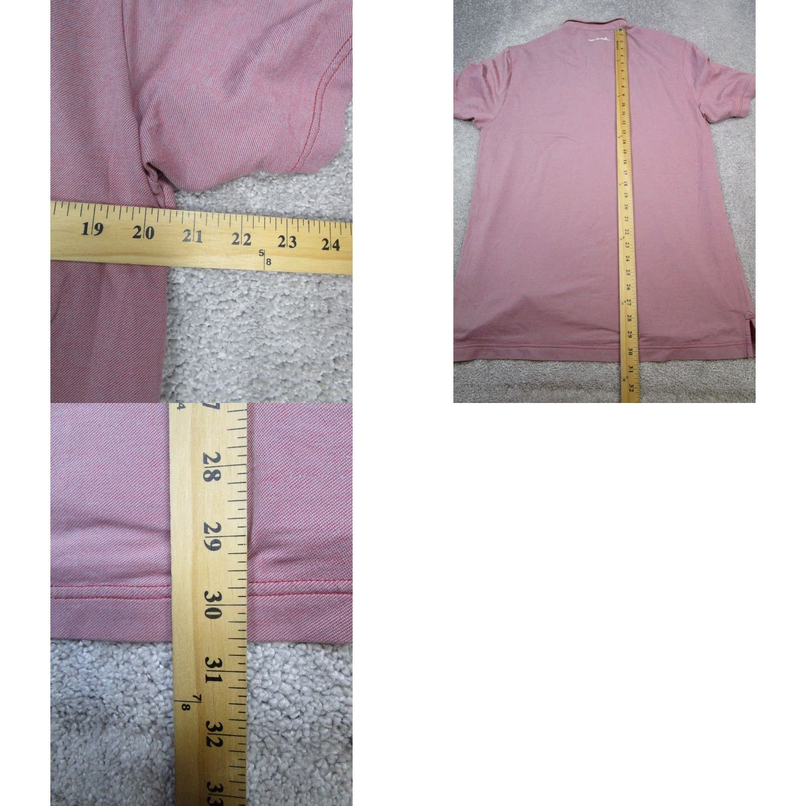 TravisMathew Travis Mathew Shirt Mens Large Pink Cotton Blend Golf Size US L / EU 52-54 / 3 - 8 Thumbnail