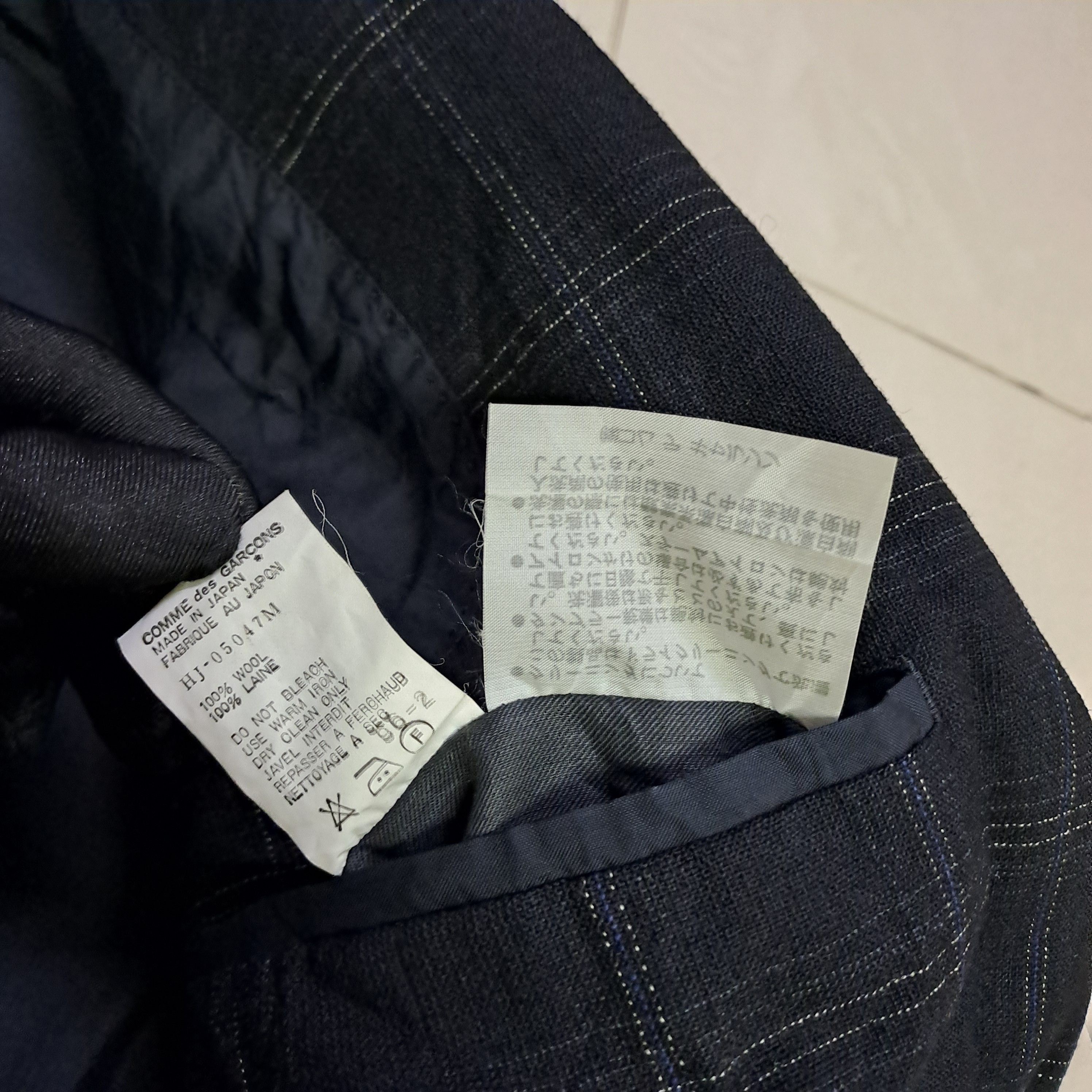 Comme des Garcons Homme Vintage Comme Des Garcons Wool Blazer Size 46L - 10 Thumbnail