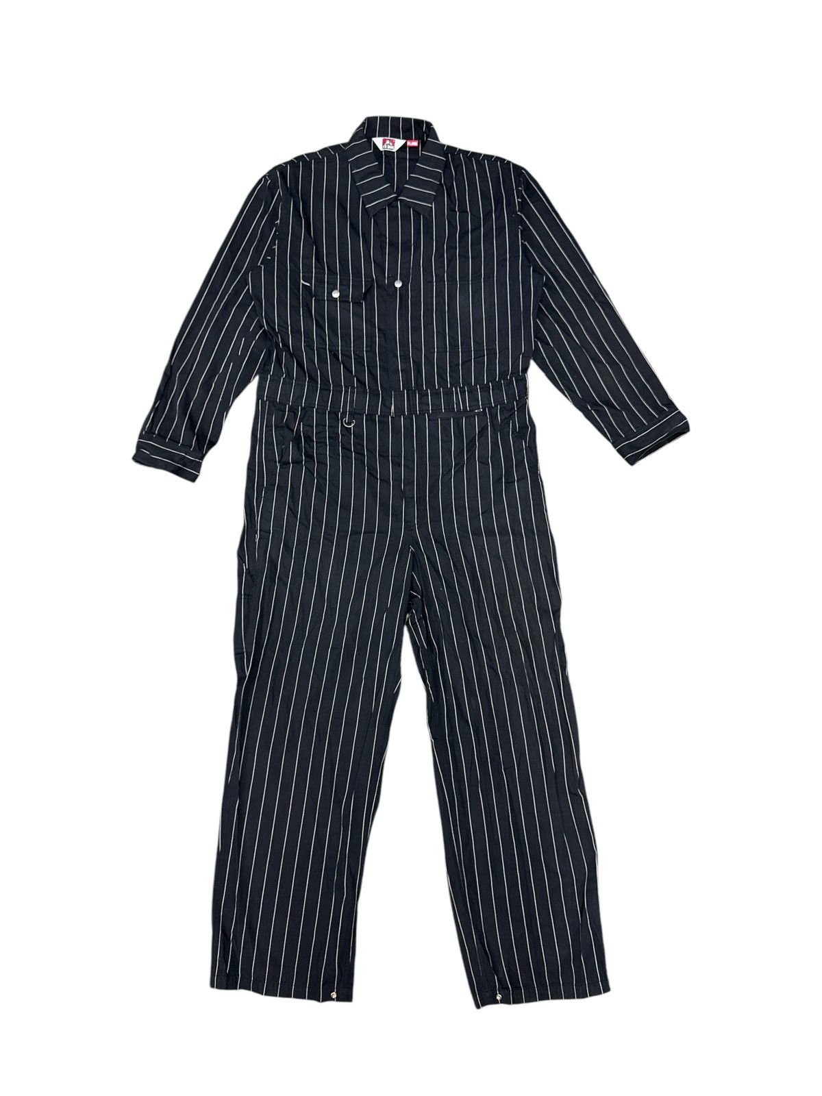 Ben Davis BEN DAVIS PLENTY TOUGH HICKORY STRIPED OVERALLS JUMPSUIT Size US 44 / EU 60 - 1 Thumbnail