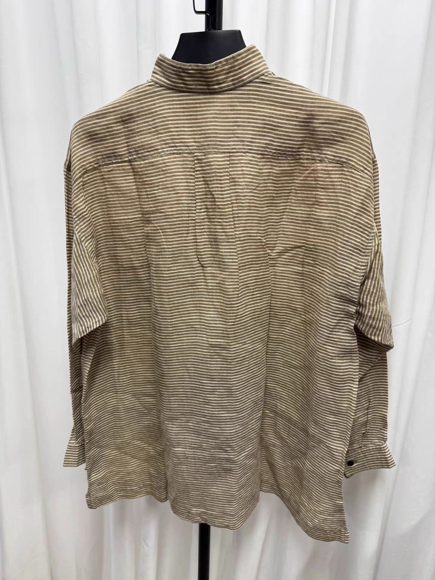 Issey Miyake Issey miyake Linen Striped Shirt K20 Size US M / EU 48-50 / 2 - 7 Thumbnail