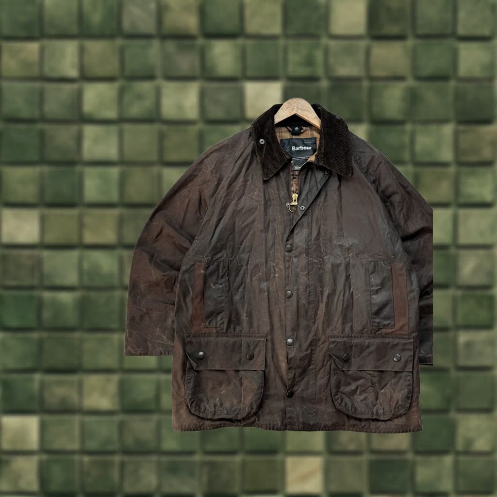 【Barbour】Beaufort(USED) Barbour VINTAGE Barbour Beaufort Jacket Mens XL Brown Waxed