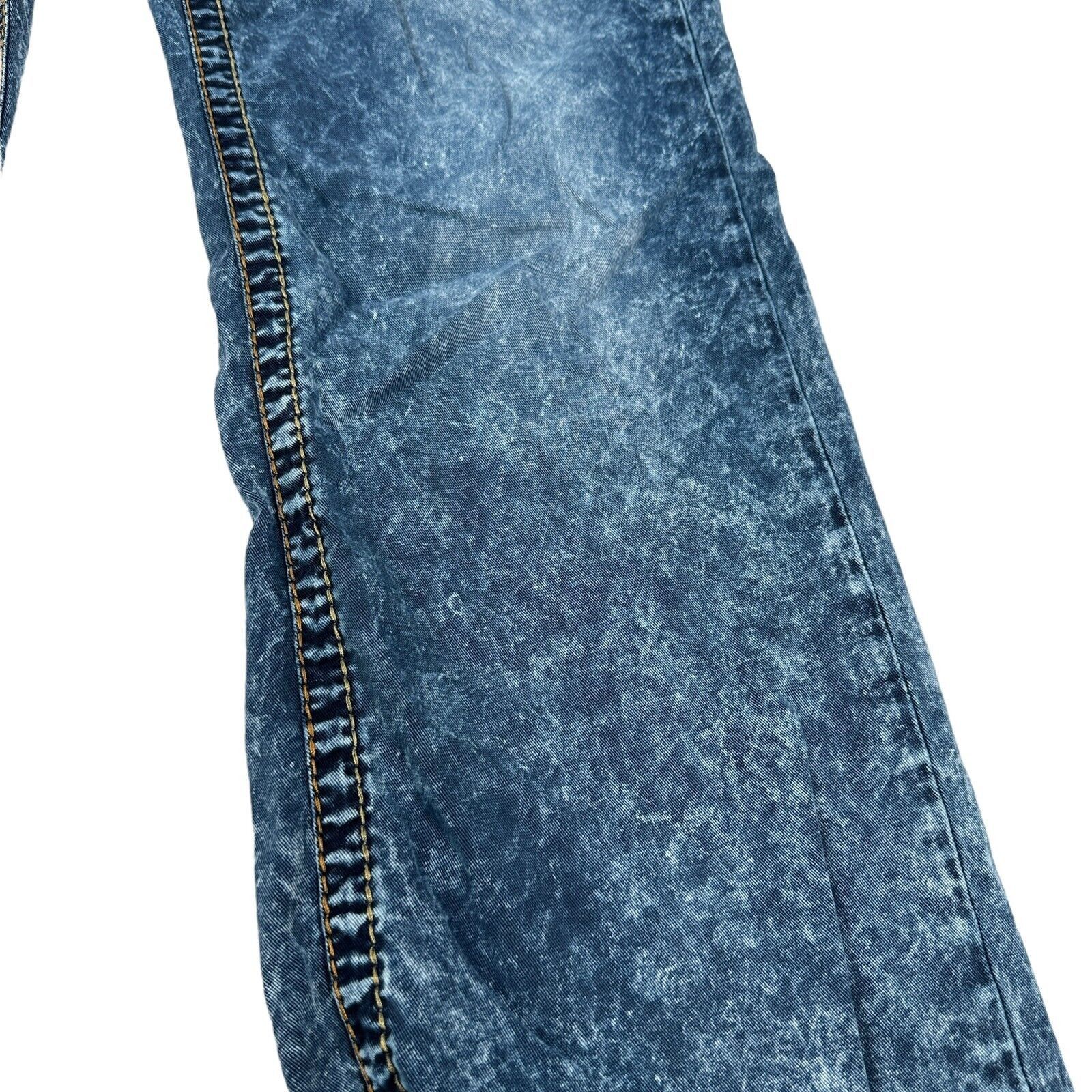 True Religion True Religion Straight Jeans Mens 36 Acid Wash Denim Tie Dye Size US 36 / EU 52 - 3 Thumbnail