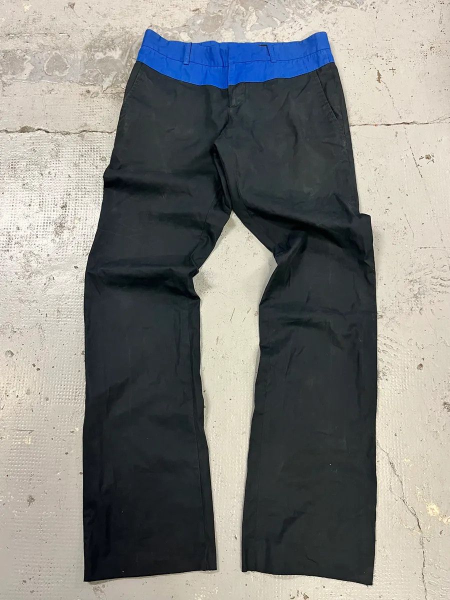 Gucci 2000s Gucci Blue & Black Nylon Chinos Pants by Tom Ford Size US 32 / EU 48 - 5 Thumbnail