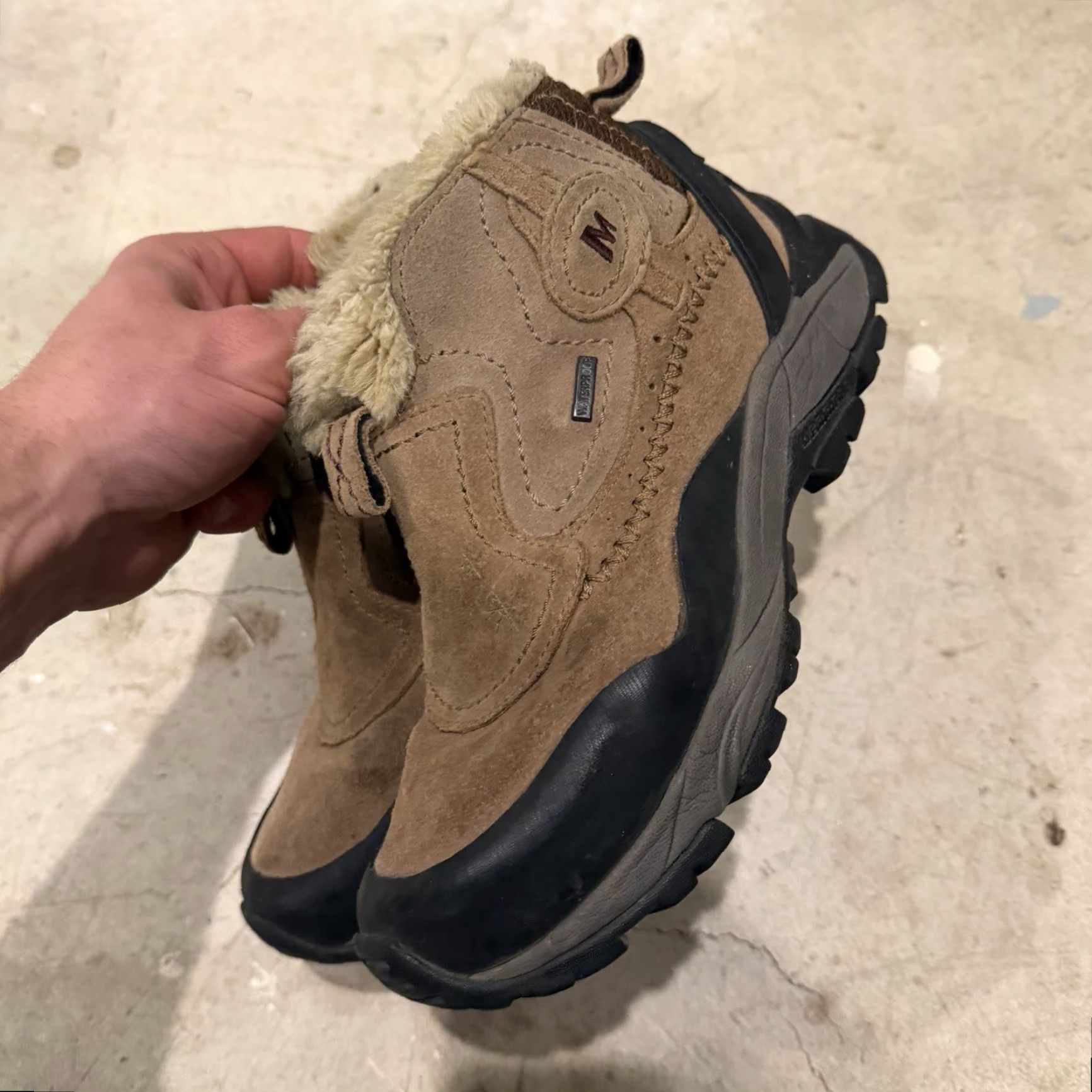 Merrell Merrell Sleet 6 Hiking Boots Waterproof Bracken Womens 7 Boots Waterproof Winter Snow Fur Trim Ankle Suede Faux Fur Lining Women/Womens 7 Size US 7 / IT 37 - 7 Thumbnail