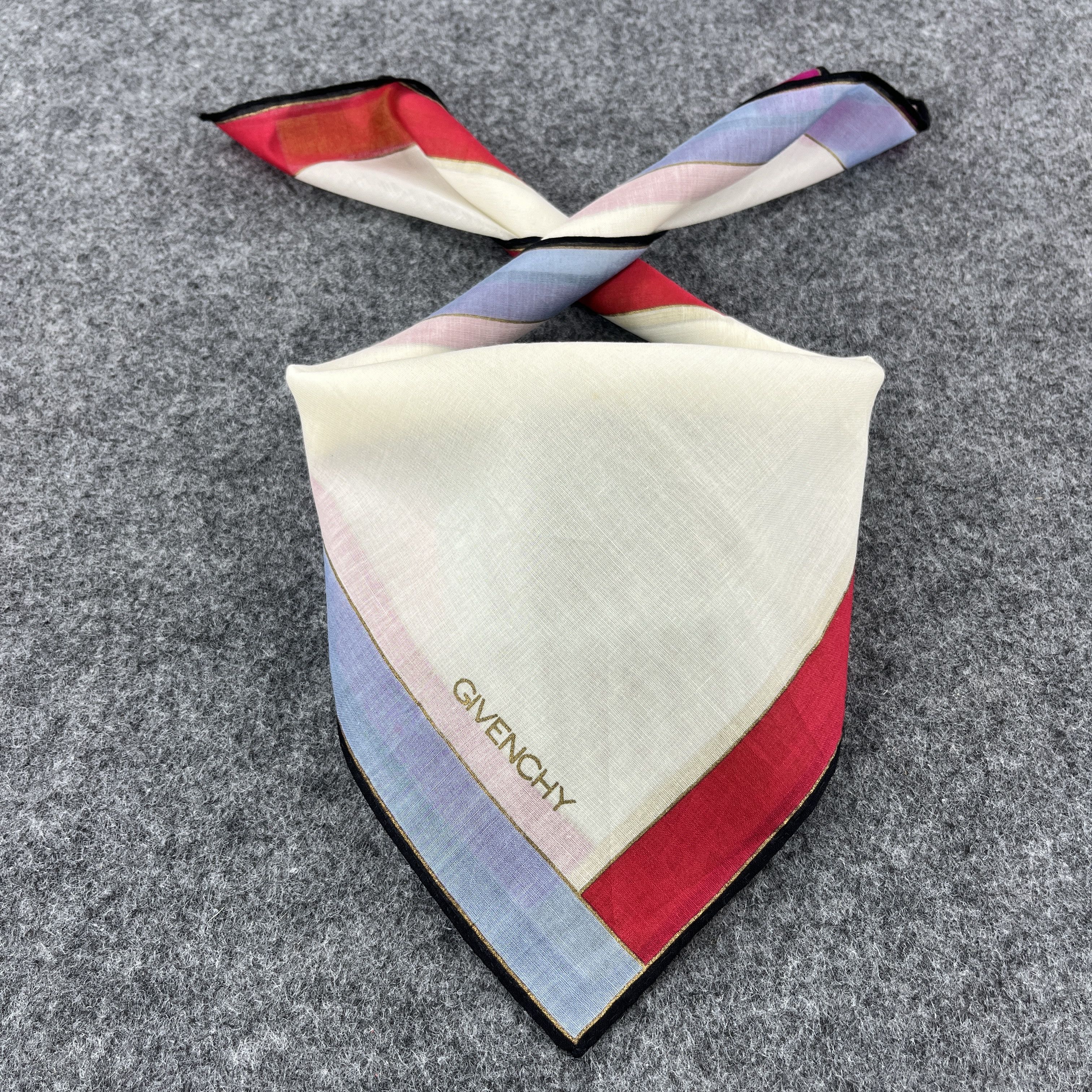 Vintage Givenchy Handkerchief / Bandana / Neckerchief B444 Size ONE SIZE - 9 Thumbnail