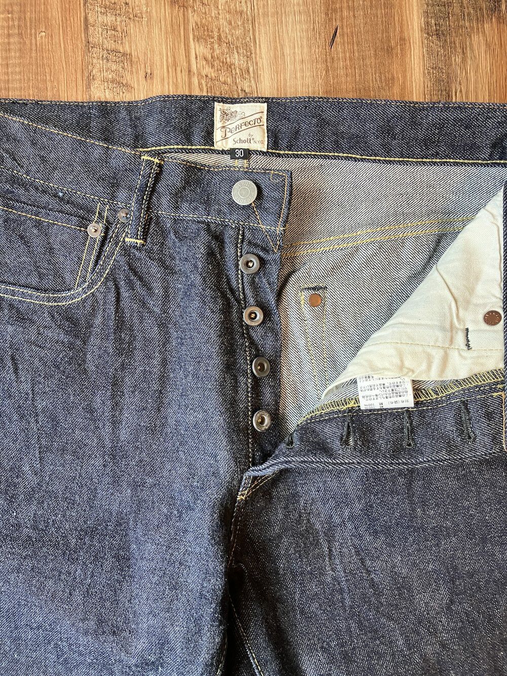 Schott Schott NYC W31 x L33 Perfecto Japan-made selvedge denim Size US 31 - 7 Thumbnail