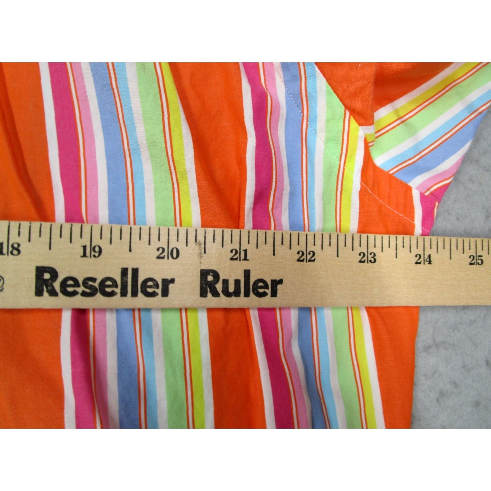 Polo Ralph Lauren VINTAGE Polo Ralph Lauren Dress Shirt Mens 16 Large Orange Button Up Regent Shirt Mens Large Orange Striped 100% Cotton Size 42R - 5 Thumbnail