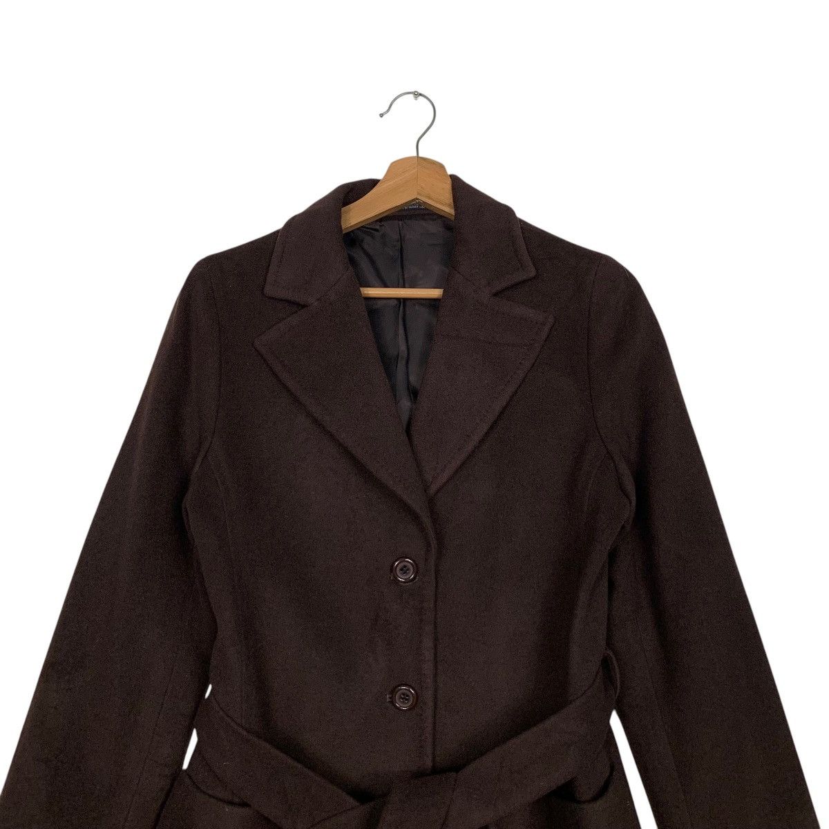 Japanese Brand INED Brown Wool Cashmere Overcoat / Jacket #2696-C121 Size M / US 6-8 / IT 42-44 - 2 Thumbnail