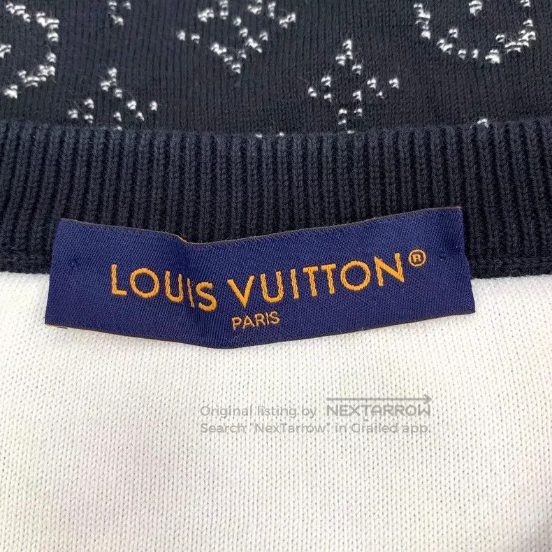 Louis Vuitton Louis Vuitton 23 Long Sleeve Crew Neck Sweatshirt in Black Size US XL / EU 56 / 4 - 5 Thumbnail