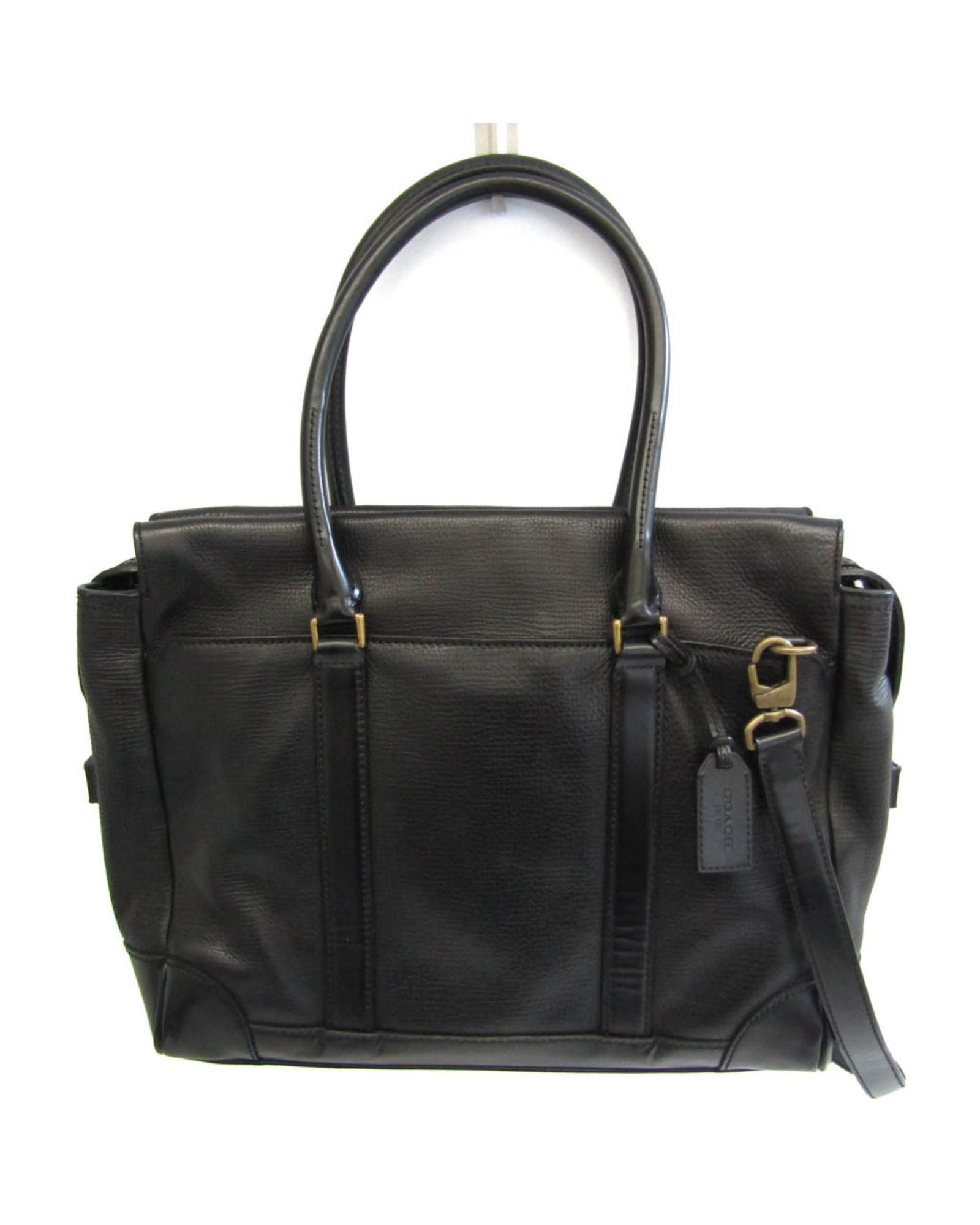 image of Classic Black Leather Coach Rossby Box - France, Men's