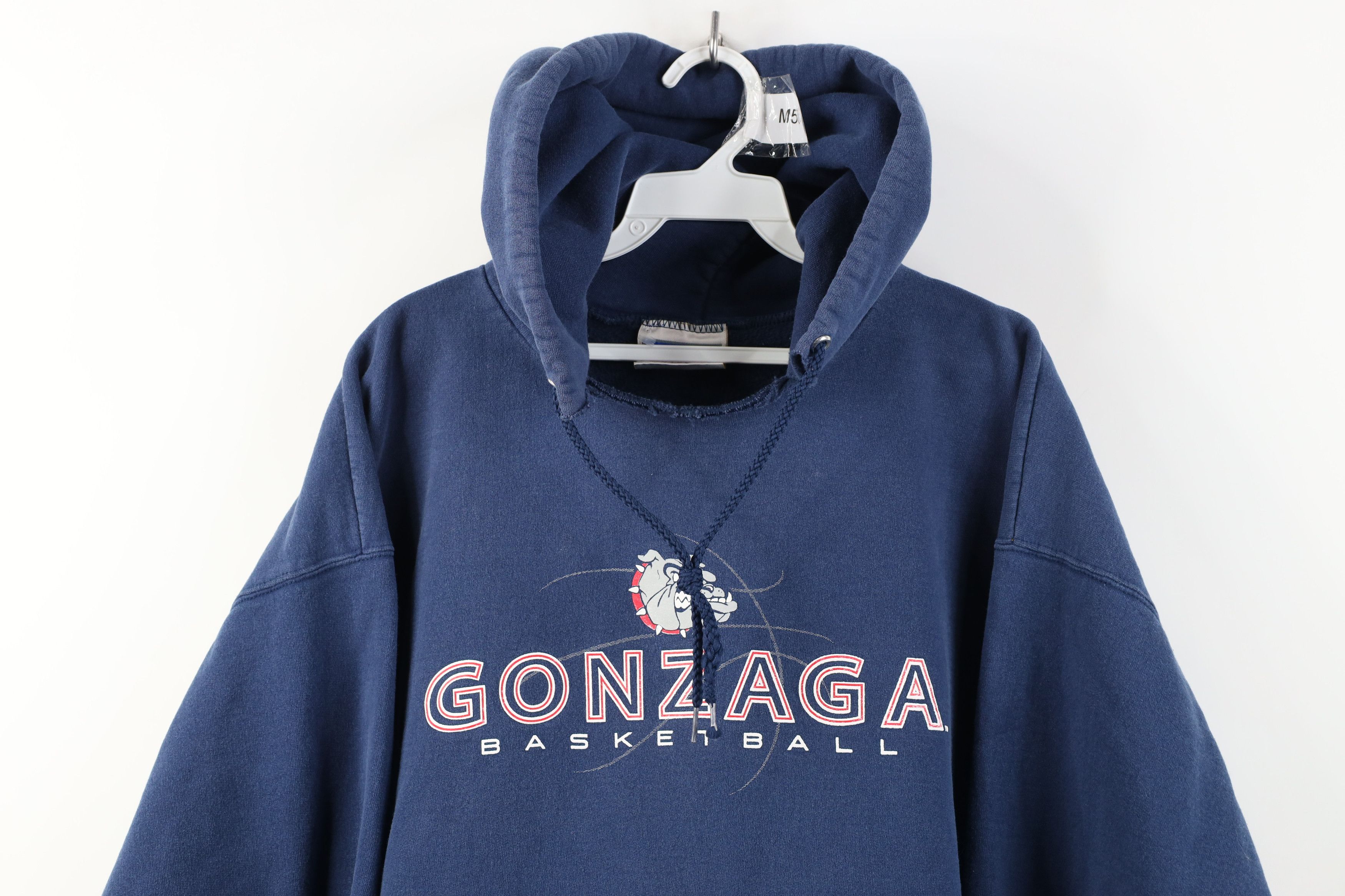 Vintage Vintage 90s Y2K University Basketball Hoodie Sweatshirt Blue Size US L / EU 52-54 / 3 - 2 Thumbnail