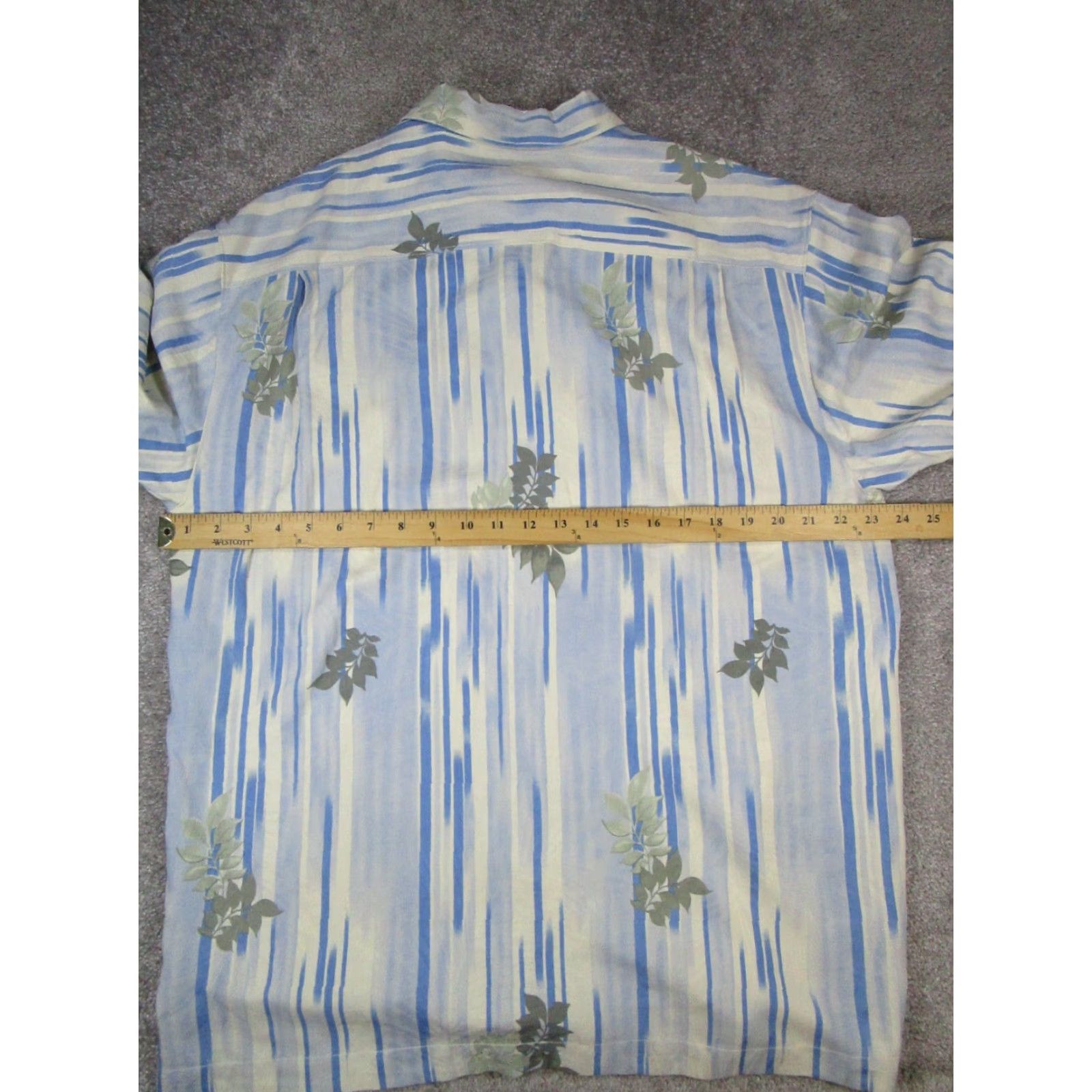 Tommy Bahama VINTAGE Tommy Bahama Shirt Mens Large Blue Beige Silk Button Up Size US L / EU 52-54 / 3 - 5 Thumbnail