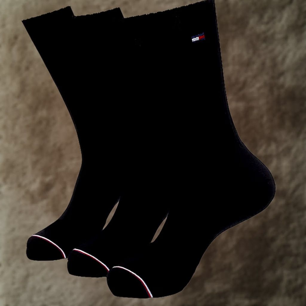 Tommy Hilfiger Tommy Hilfiger Mens Socks Crew Quarter Top Athletic Soft Comfy White /Black Size US M / EU 48-50 / 2 - 1 Preview