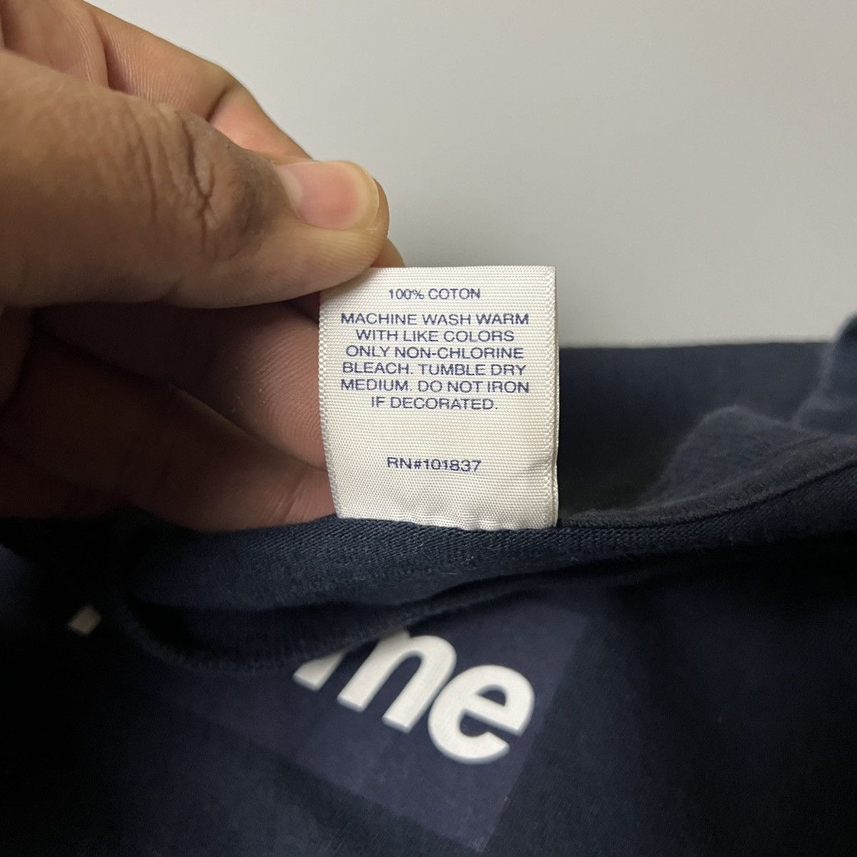 Supreme Supreme Navy Blue Box Logo L/S Size US M / EU 48-50 / 2 - 4 Thumbnail
