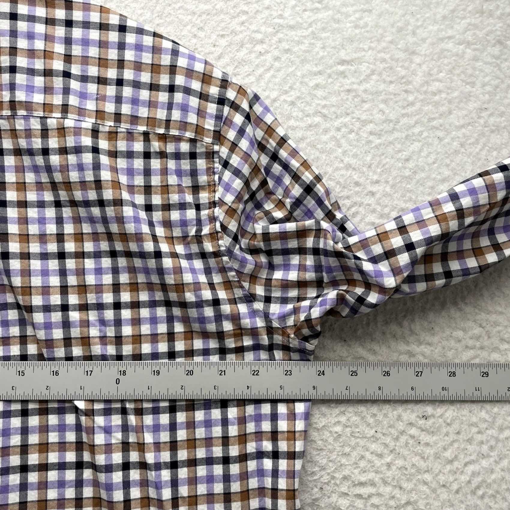 Vineyard Vines Vineyard Vines Whale Shirt Mens L Plaid Button-Up Classic Fit Multicolor Brown Purple Size US L / EU 52-54 / 3 - 7 Thumbnail