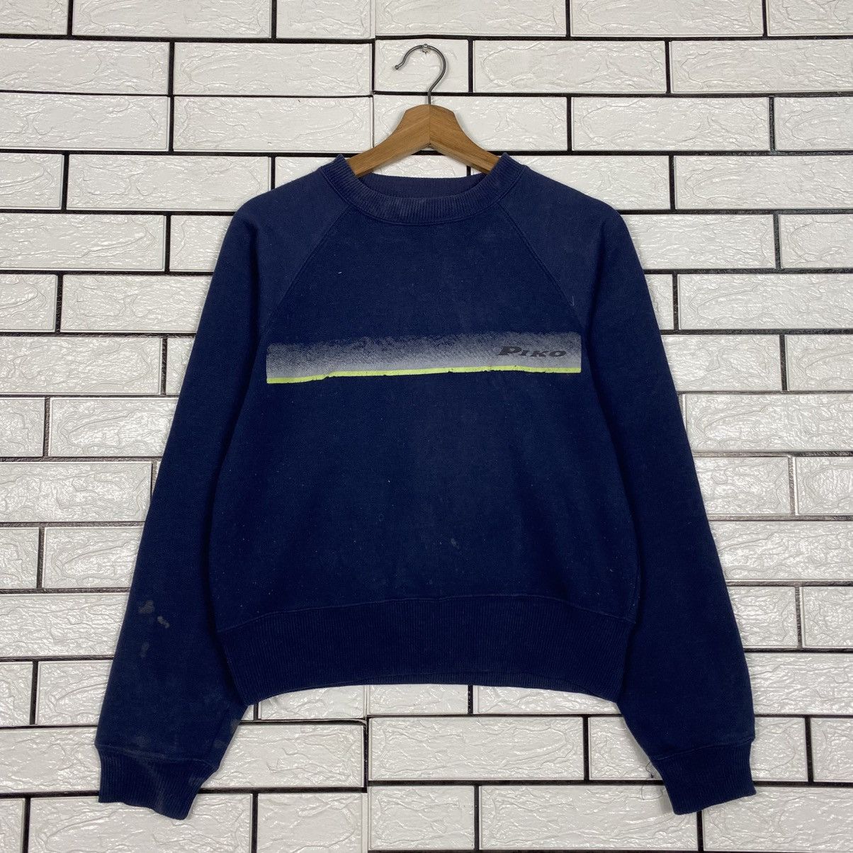 Japanese Brand Vintage Sweatshirt Piko Hawaii Big Logo Striped Size US M / EU 48-50 / 2 - 2 Thumbnail