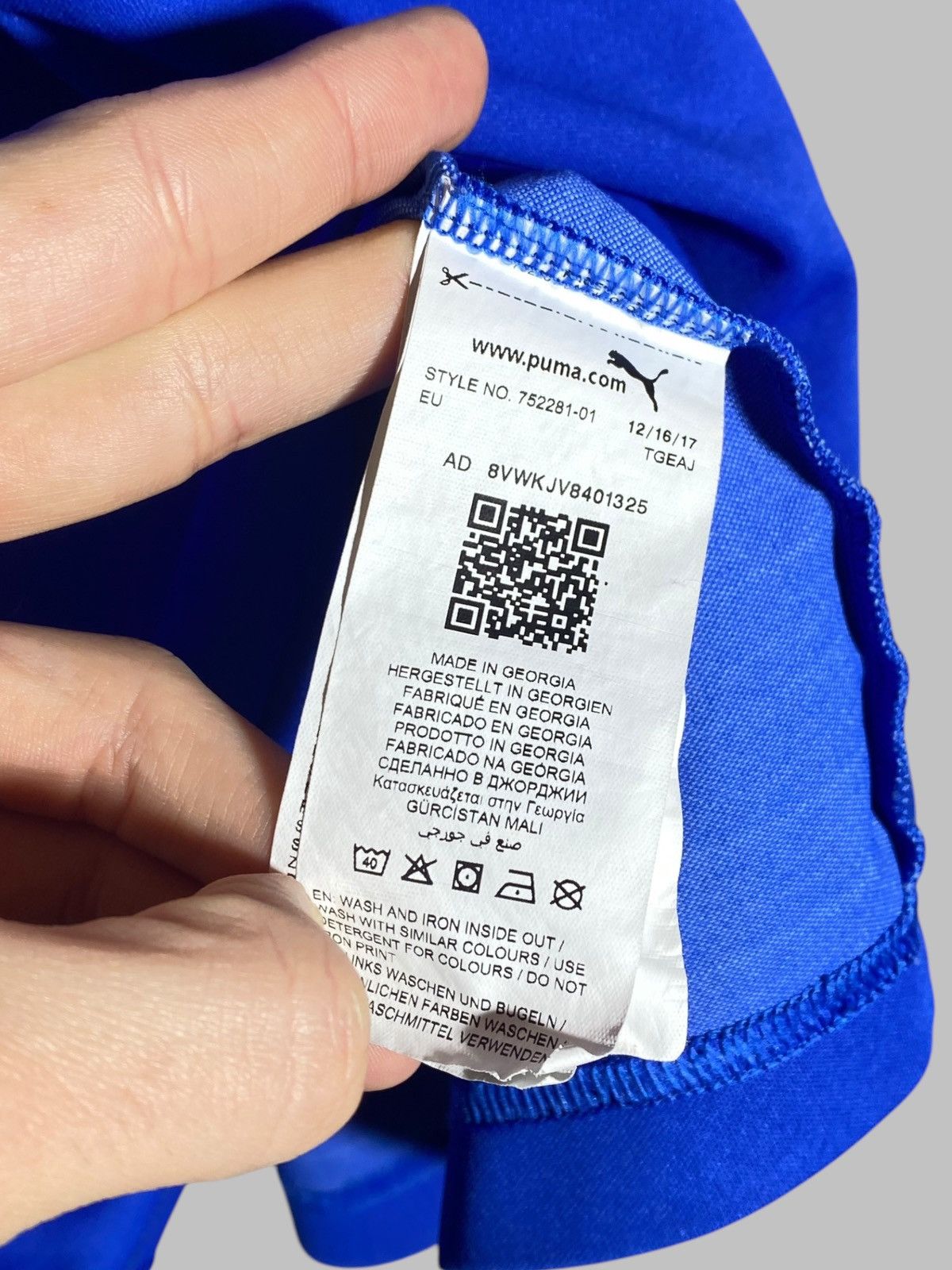 Puma Puma Italy 2018 Home Football Shirt Size US L / EU 52-54 / 3 - 17 Thumbnail