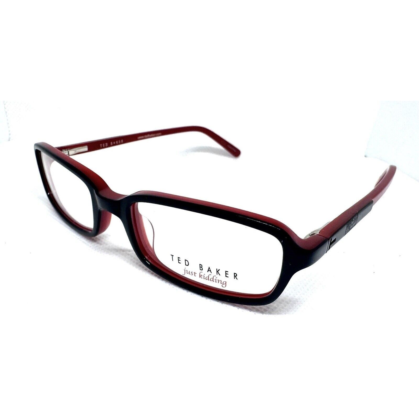 Ted Baker TED BAKER JUST KIDDING B924 BLACK RED EYEGLASSES 46-16 Size ONE SIZE - 3 Thumbnail