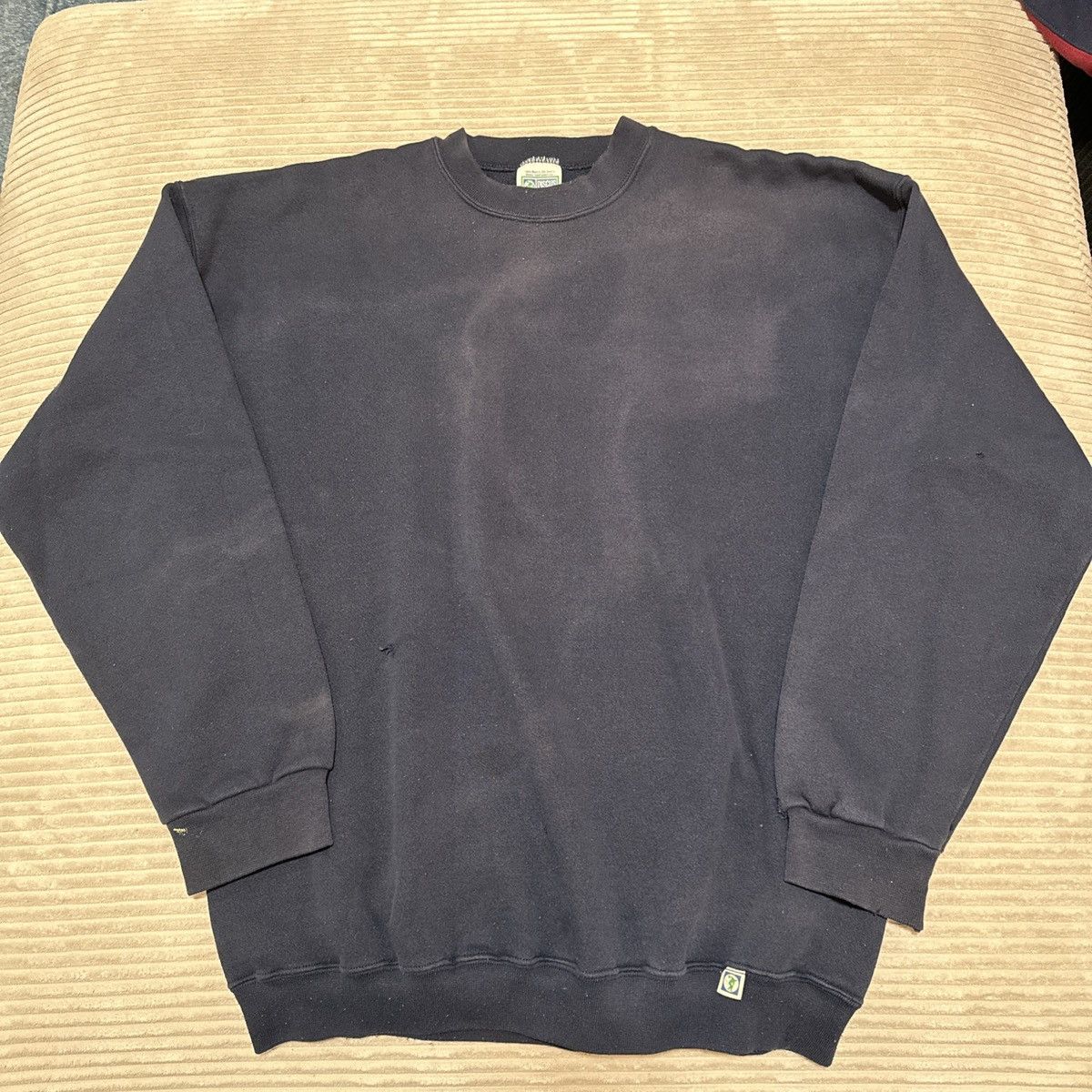 Vintage Discus Athletic Vintage Sweatshirt Crewneck Navy Blue 90s Size US XL / EU 56 / 4 - 1 Thumbnail