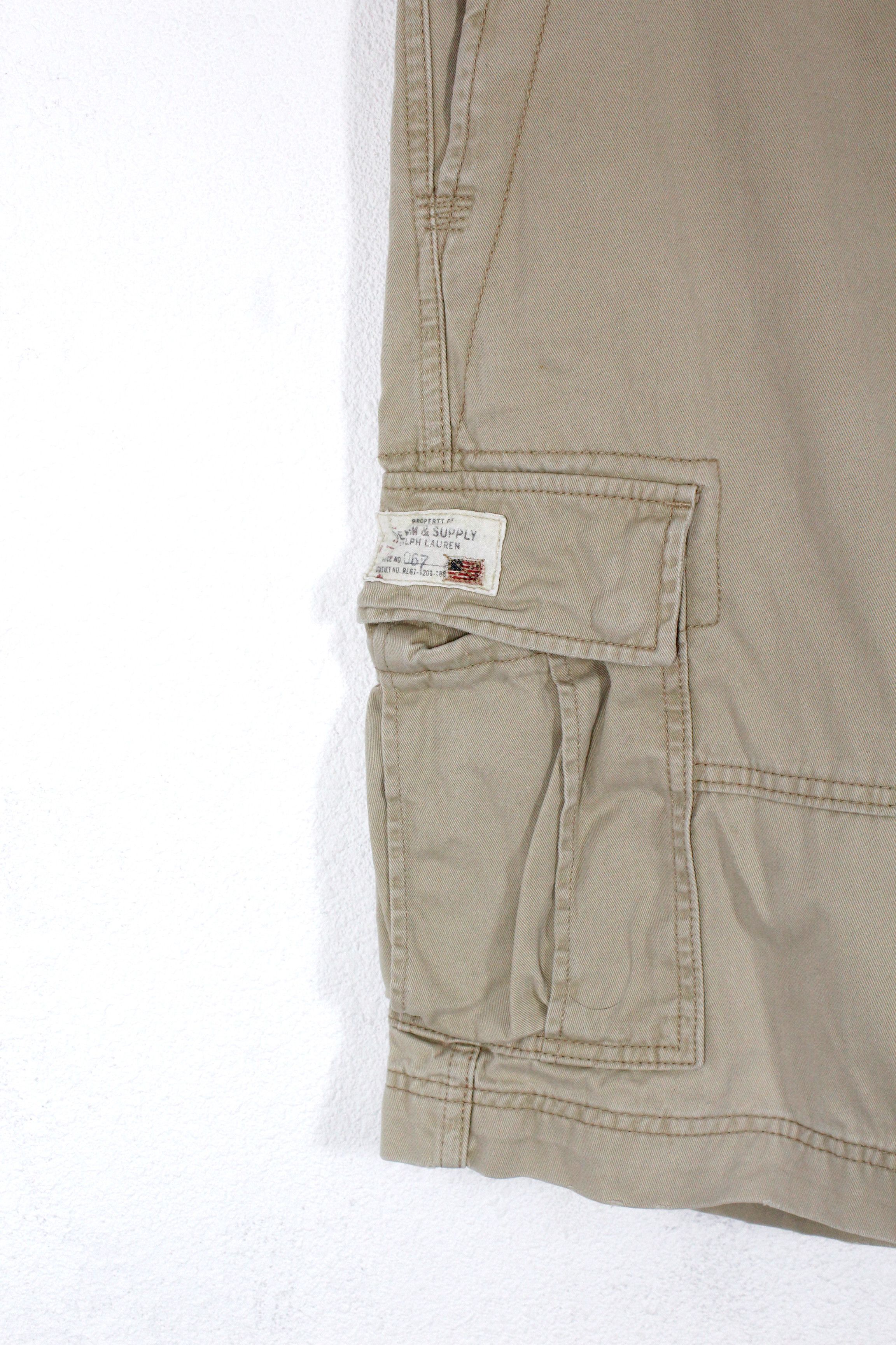 Denim & Supply Ralph Lauren × Polo Ralph Lauren × Ralph Lauren Denim Supply by Ralph Lauren Army Beige Cargo Shorts 32 Size US 32 / EU 48 - 2 Thumbnail