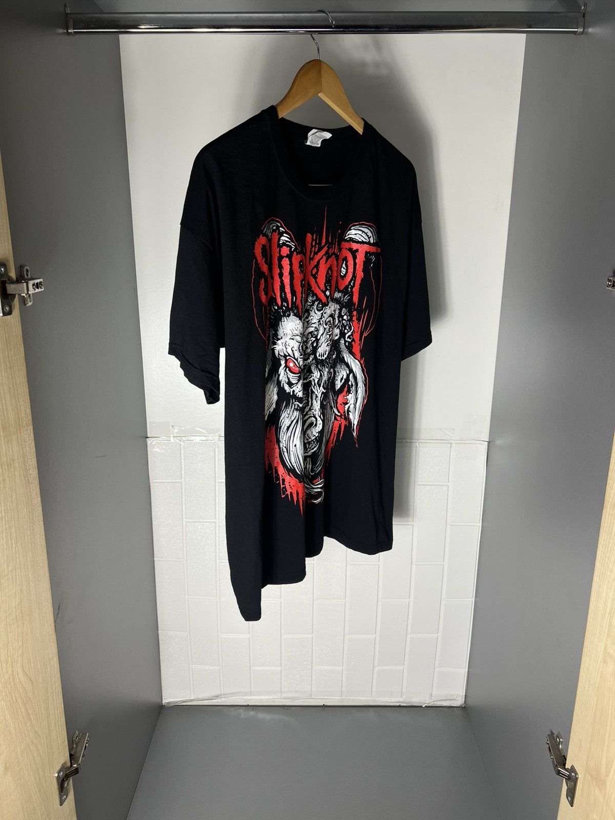 Band Tees VINTAGE SLIPKNOT GOAT WORLD TOUR ROCK T-SHIRT METAL Y2K 90s Size US XXL / EU 58 / 5 - 5 Thumbnail