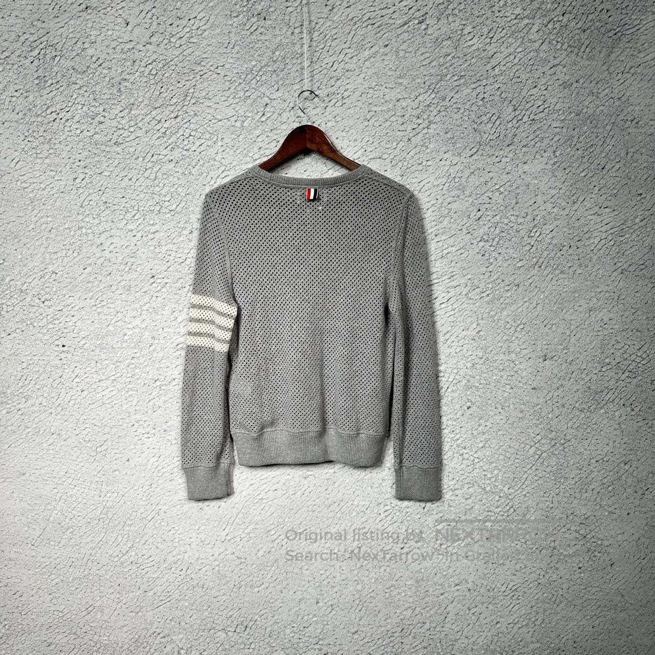 Thom Browne thom browne gray striped long sleeve sweater. Size US M / EU 48-50 / 2 - 2 Thumbnail