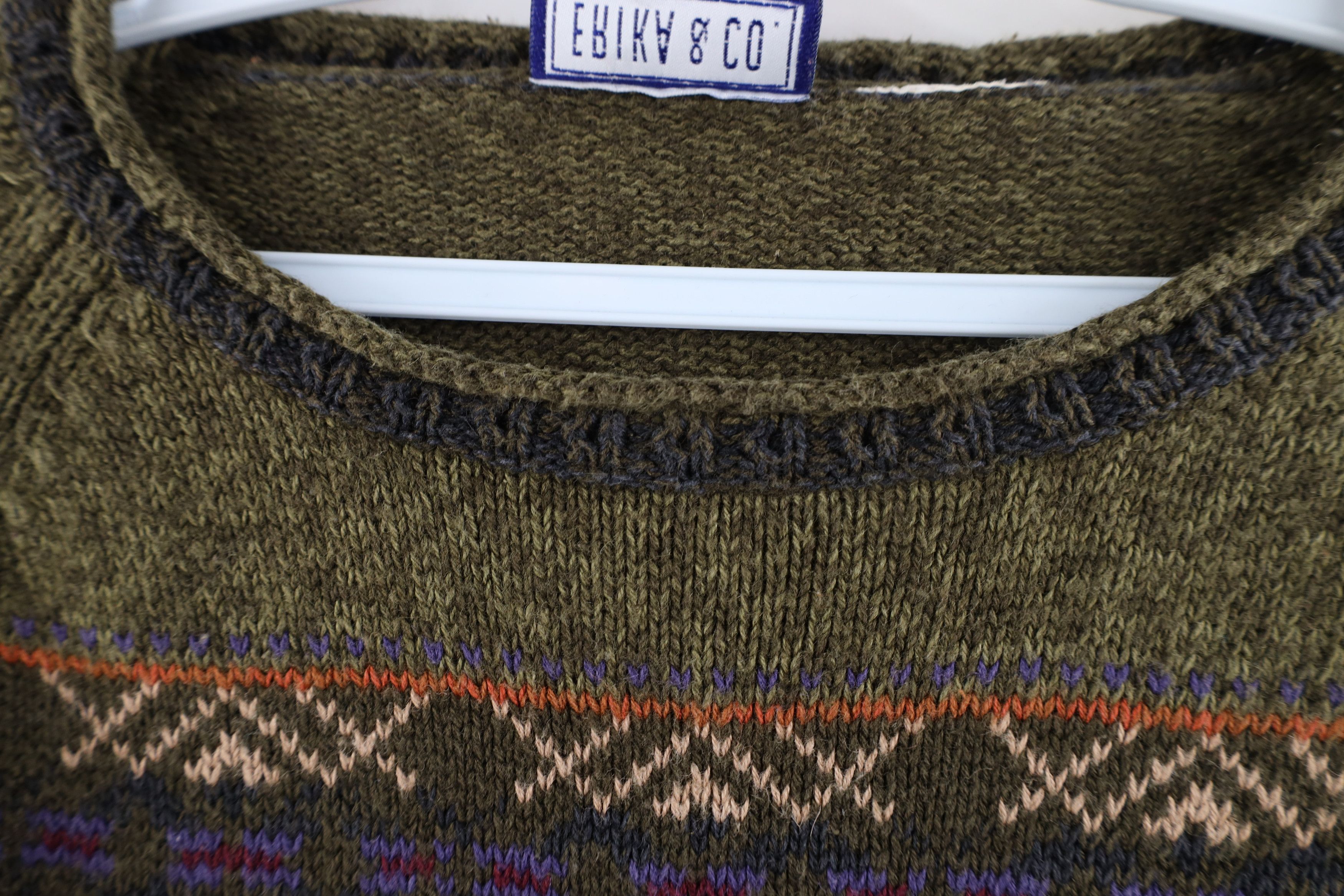 Vintage Vintage 90s Streetwear Rainbow Fair Isle Marled Knit Sweater Size M / US 6-8 / IT 42-44 - 5 Thumbnail