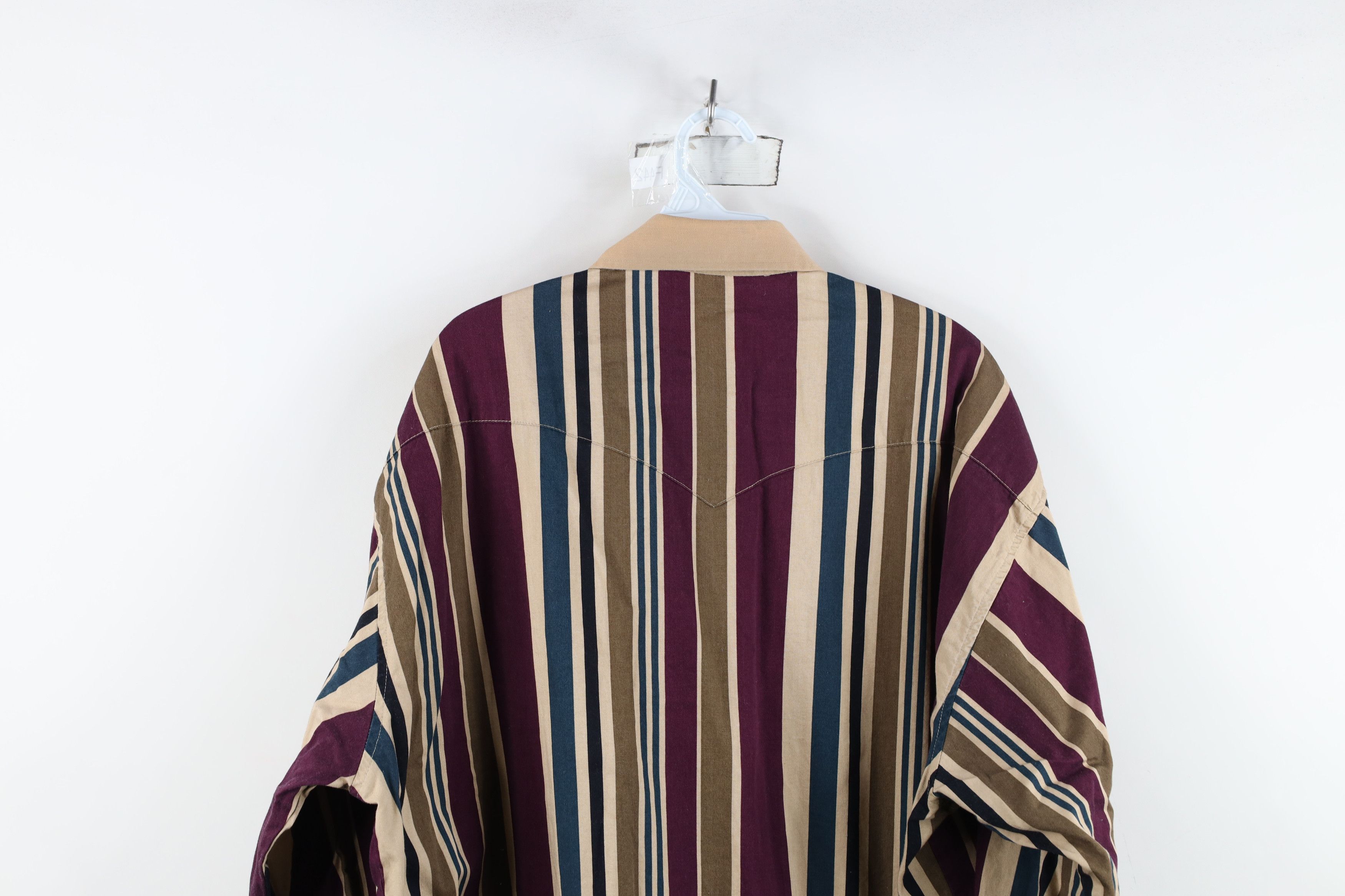 Vintage Vintage 90s Streetwear Rodeo Striped Button Down Shirt Size US XXL / EU 58 / 5 - 13 Thumbnail