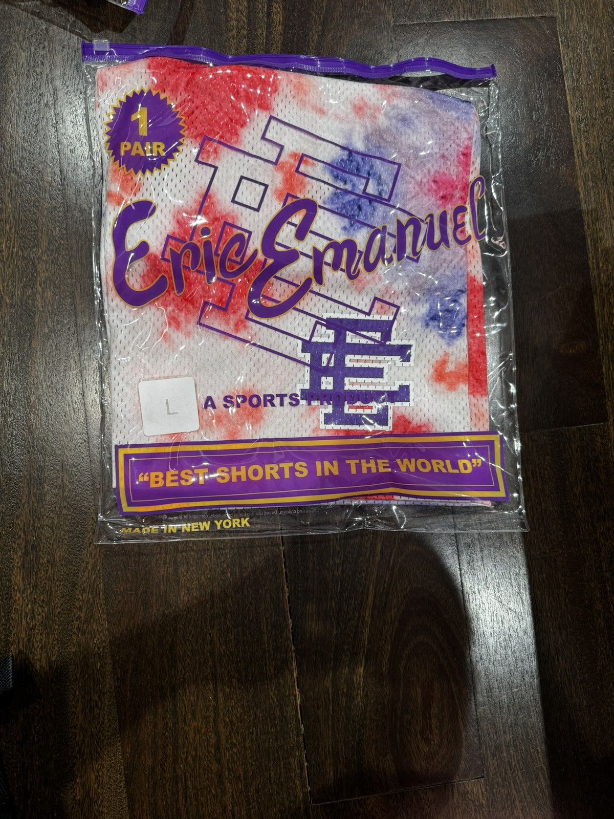 Eric Emanuel Eric Emanuel Ee basic tie dye/ purple size large Size US 34 / EU 50 - 1 Thumbnail