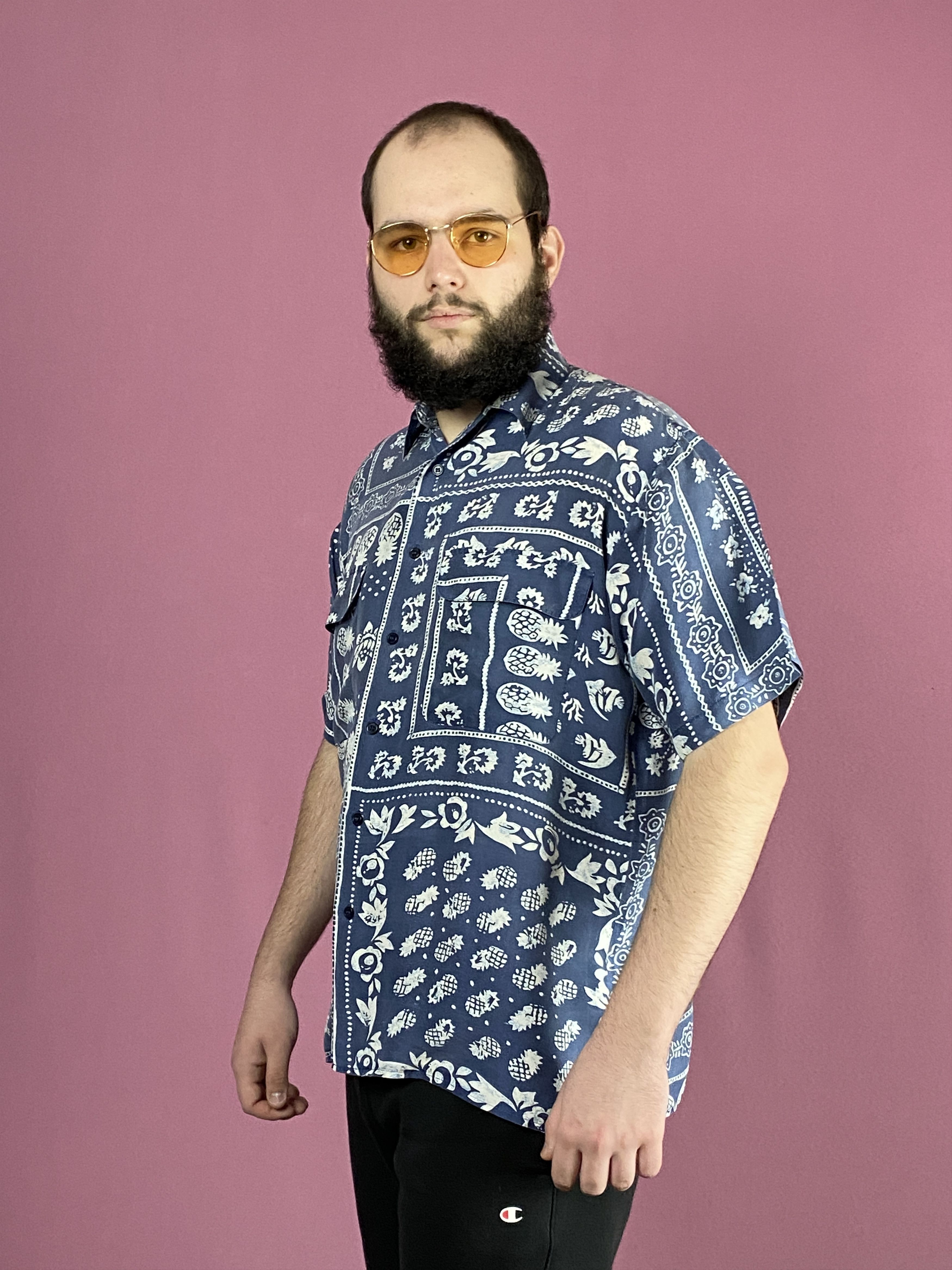 Vintage 90s Vintage Men's Short Sleeve Shirt - S Size US S / EU 44-46 / 1 - 2 Thumbnail