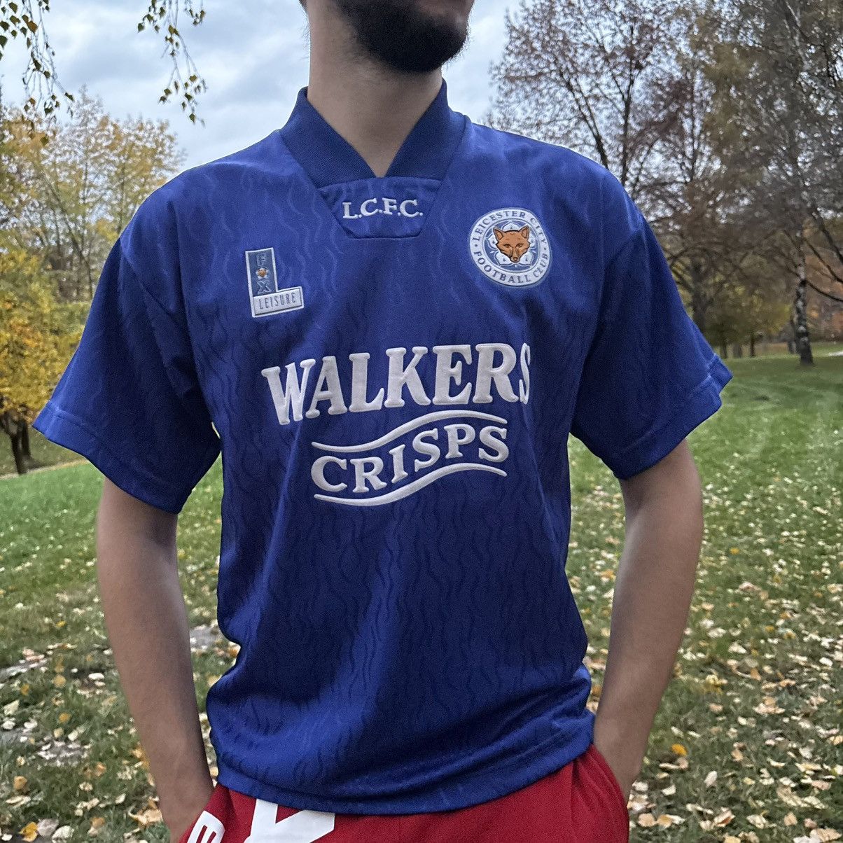 Le Coq Sportif Rare Jersey! Leicester City Home football shirt 1992-94 Size US M / EU 48-50 / 2 - 1 Thumbnail