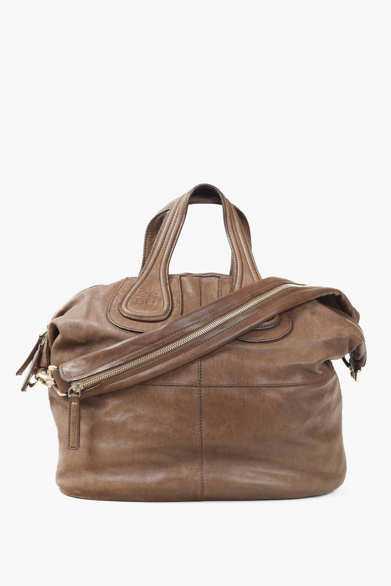 Givenchy .Givenchy Nightingale Brown-Leather Shoulder Bag Size ONE SIZE - 1 Thumbnail