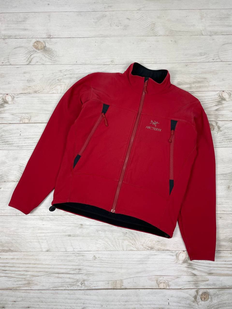 image of Vintage Arcteryx Softshell Polartec Jacket 2000S Fleece Y2K in Red, Men's (Size Large)