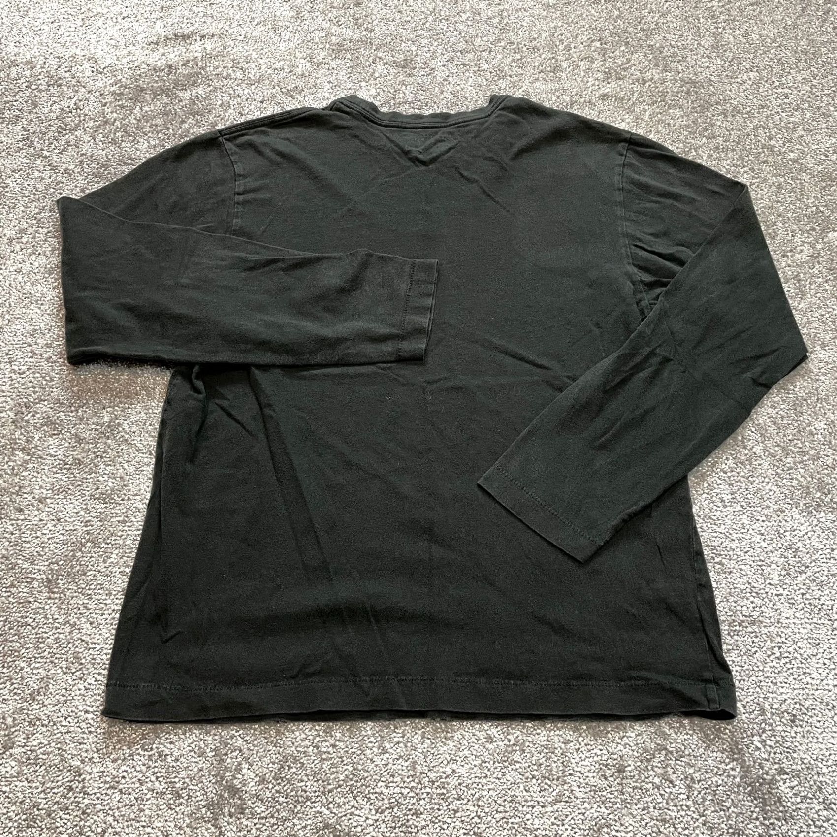 Old Navy Old Navy Shirt Adult Medium Black Solid Cotton Long Sleeve Crew Tee Size US M / EU 48-50 / 2 - 7 Thumbnail