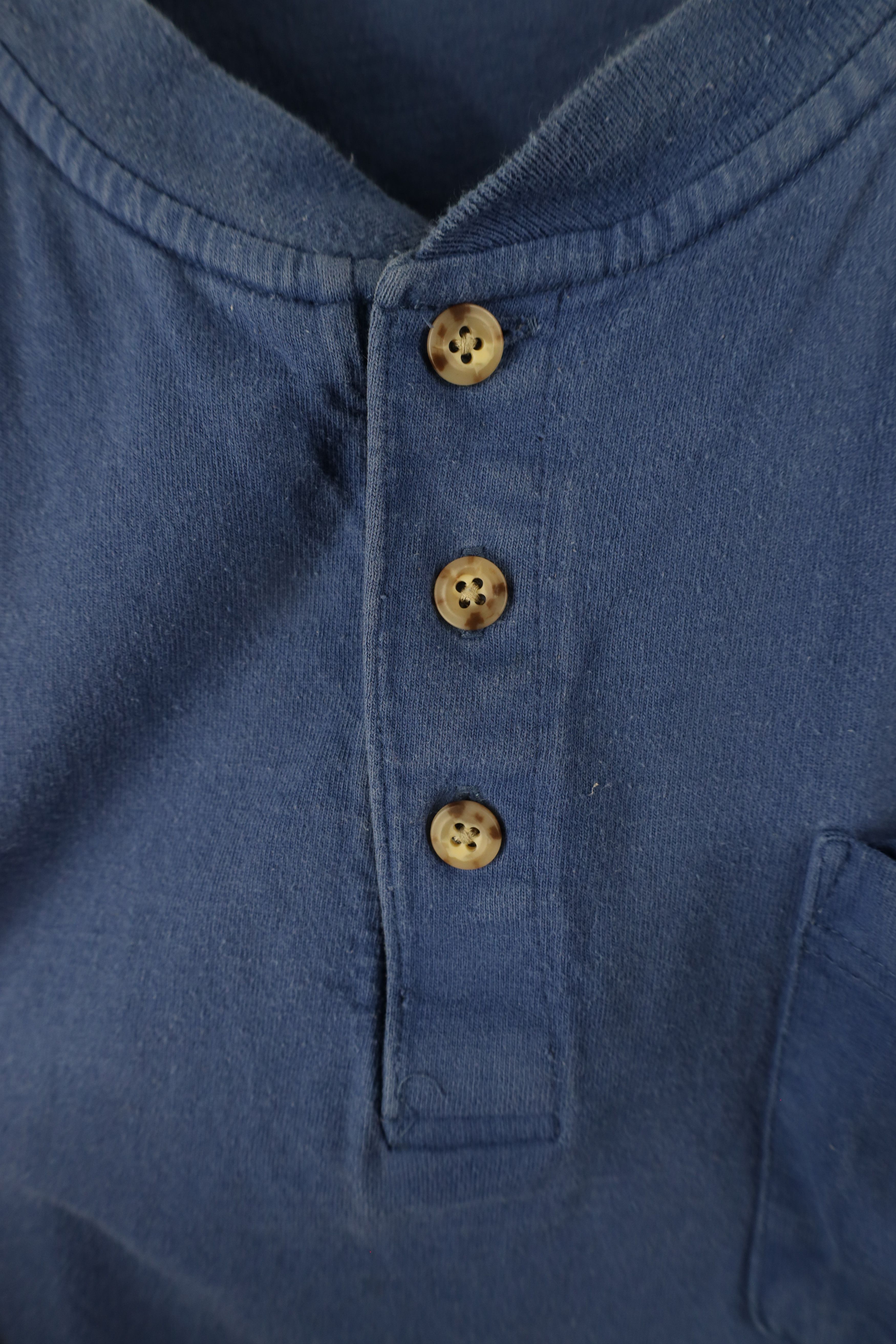 Carhartt × Vintage Vintage Carhartt Heavyweight Long Sleeve Henley T-Shirt Blue Size US XXL / EU 58 / 5 - 6 Thumbnail