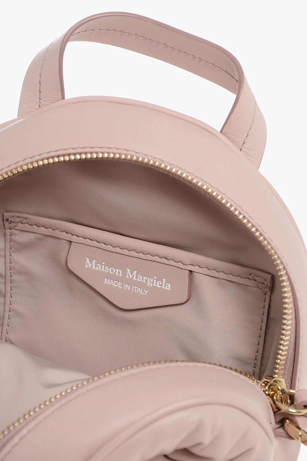 Maison Margiela og1mm0326 Size: OS / Quilted Leather Backpack in Pink Size ONE SIZE - 5 Thumbnail