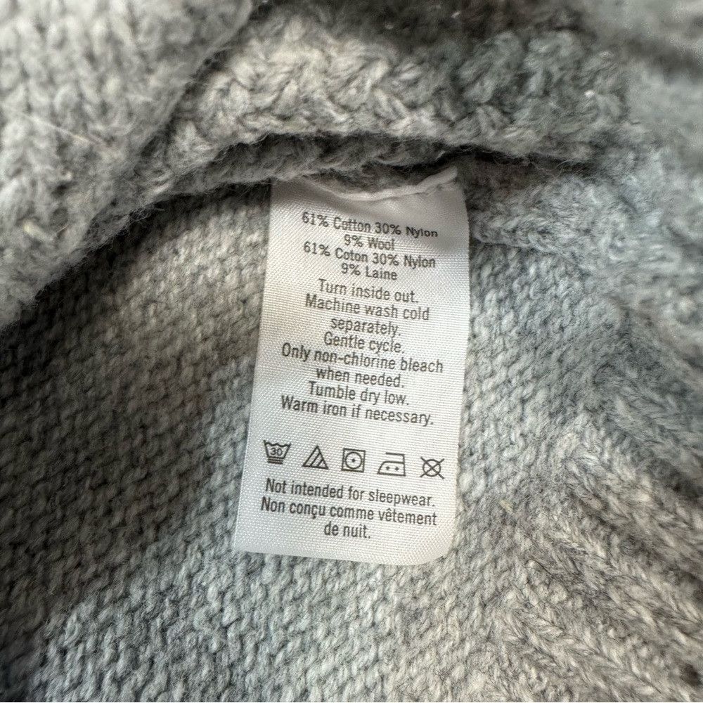 Other Janie And Jack Cable Knit Shawl Collar Grey Cardigan Aston Size US XXS / EU 40 - 7 Thumbnail