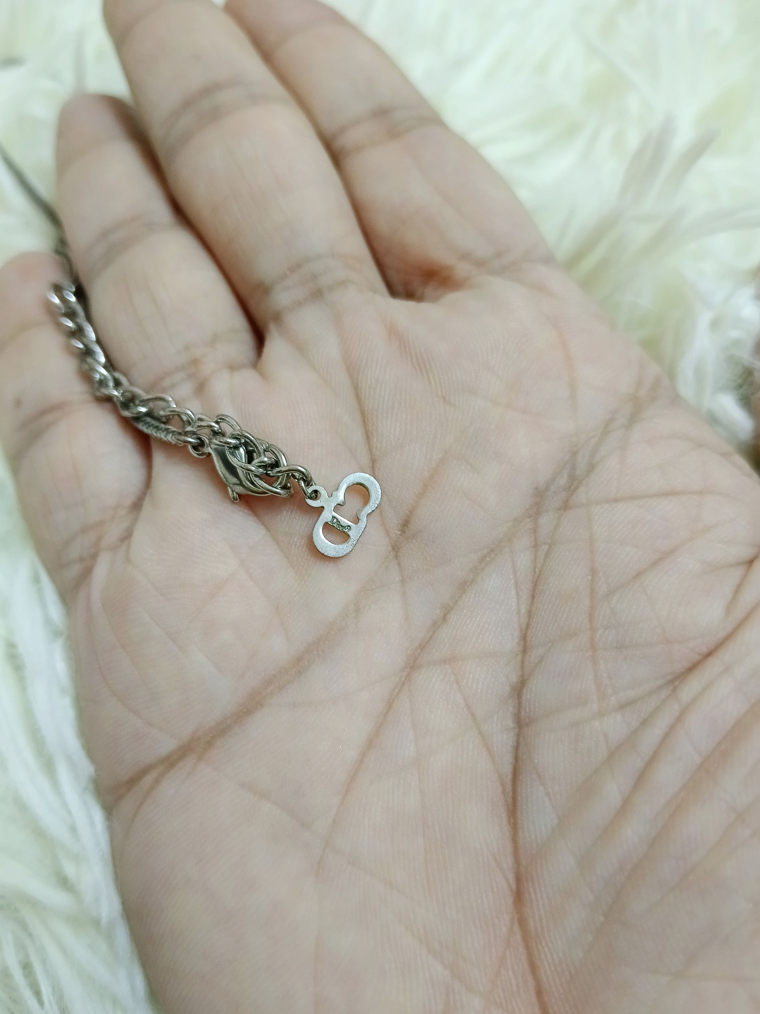 Dior Dior CD Charm Pendant Silver Tone Necklace Size ONE SIZE - 5 Thumbnail