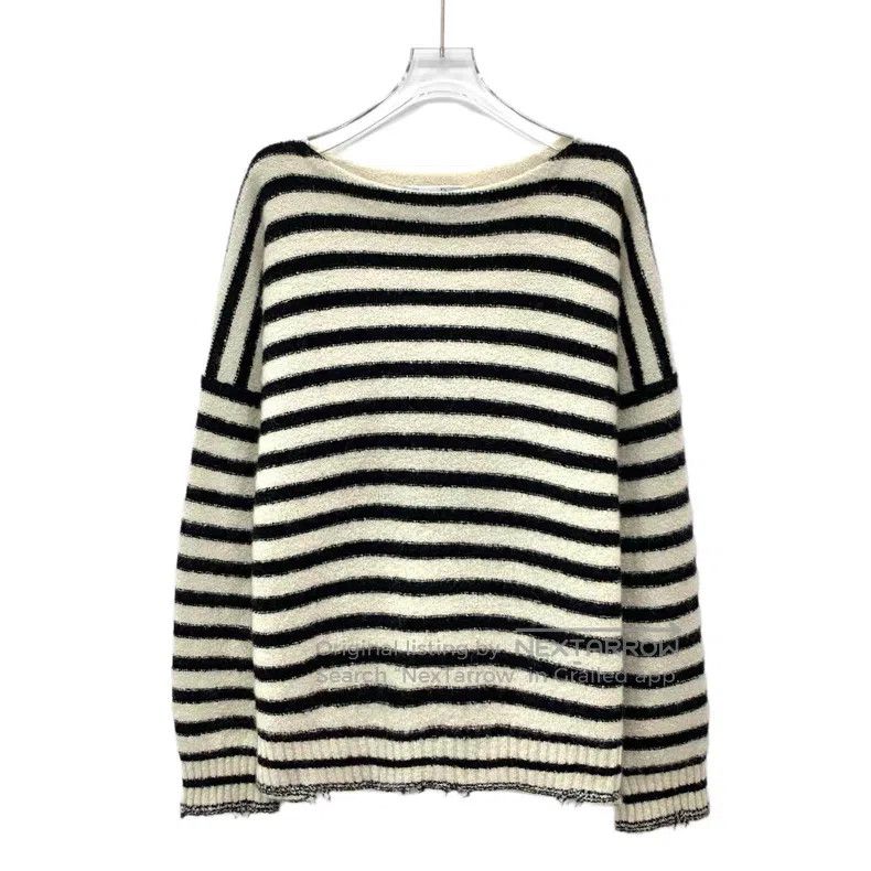 Dior Colour-blocked striped butterfly inlaid cashmere doub
